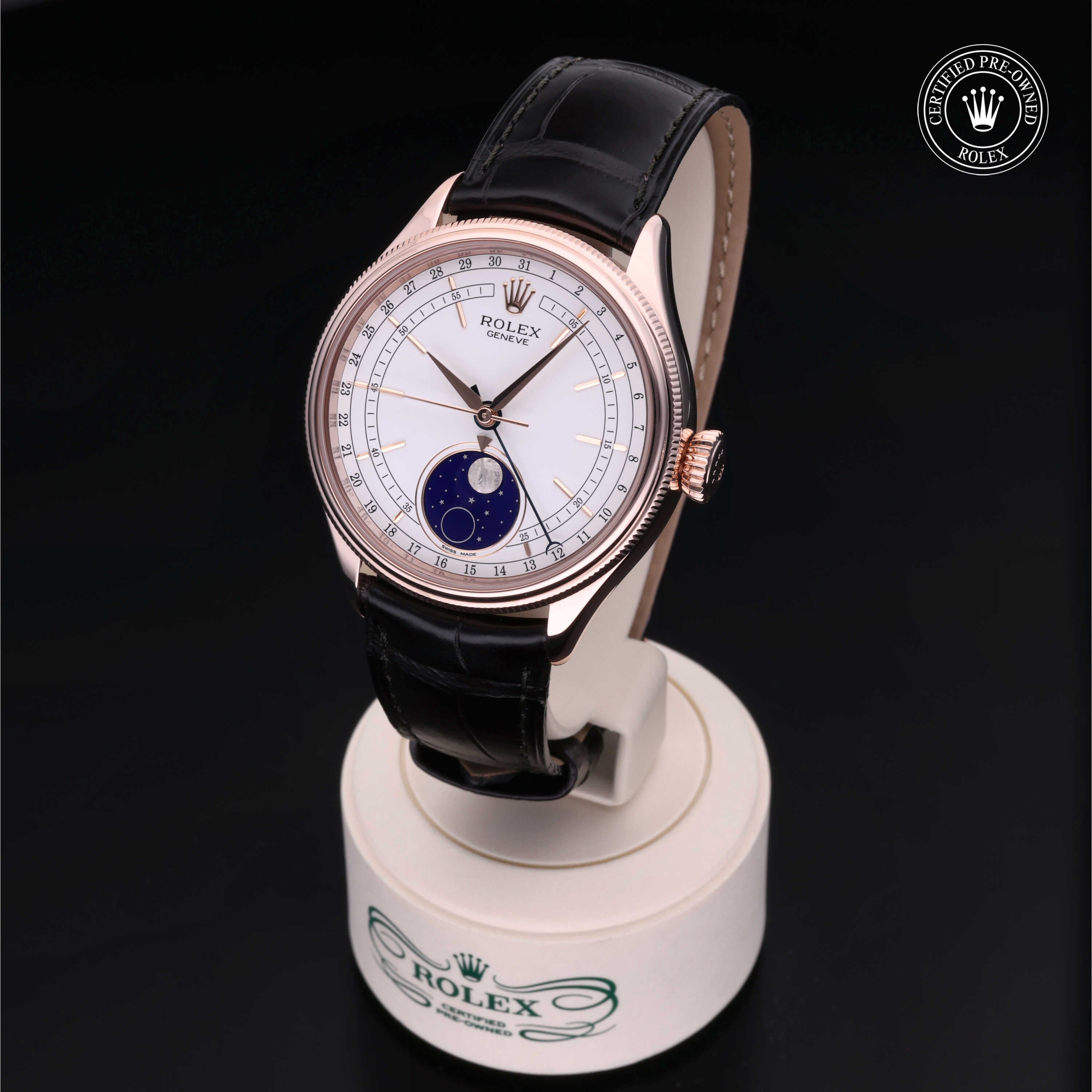 Rolex Certified Pre-Owned Cellini Moonphase 39mm 50535 55J367R2 - 360° view