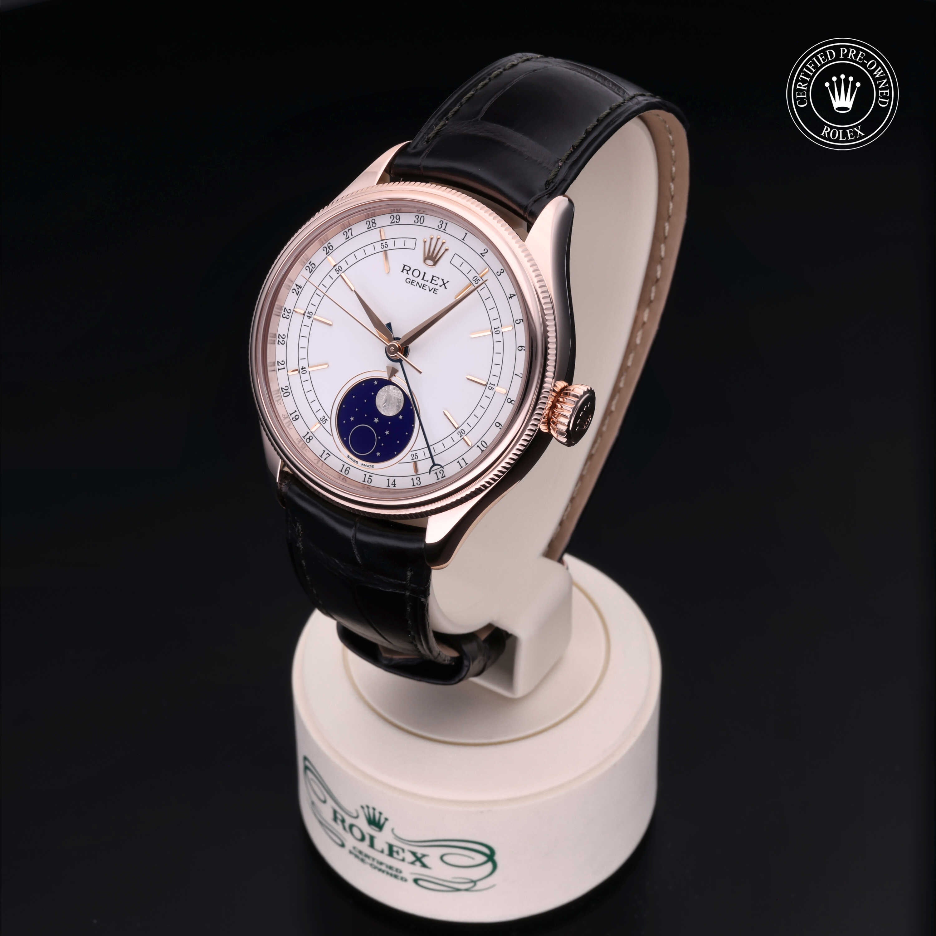 Rolex Certified Pre-Owned Cellini Moonphase 39mm 50535 55J367R2 - 360° view