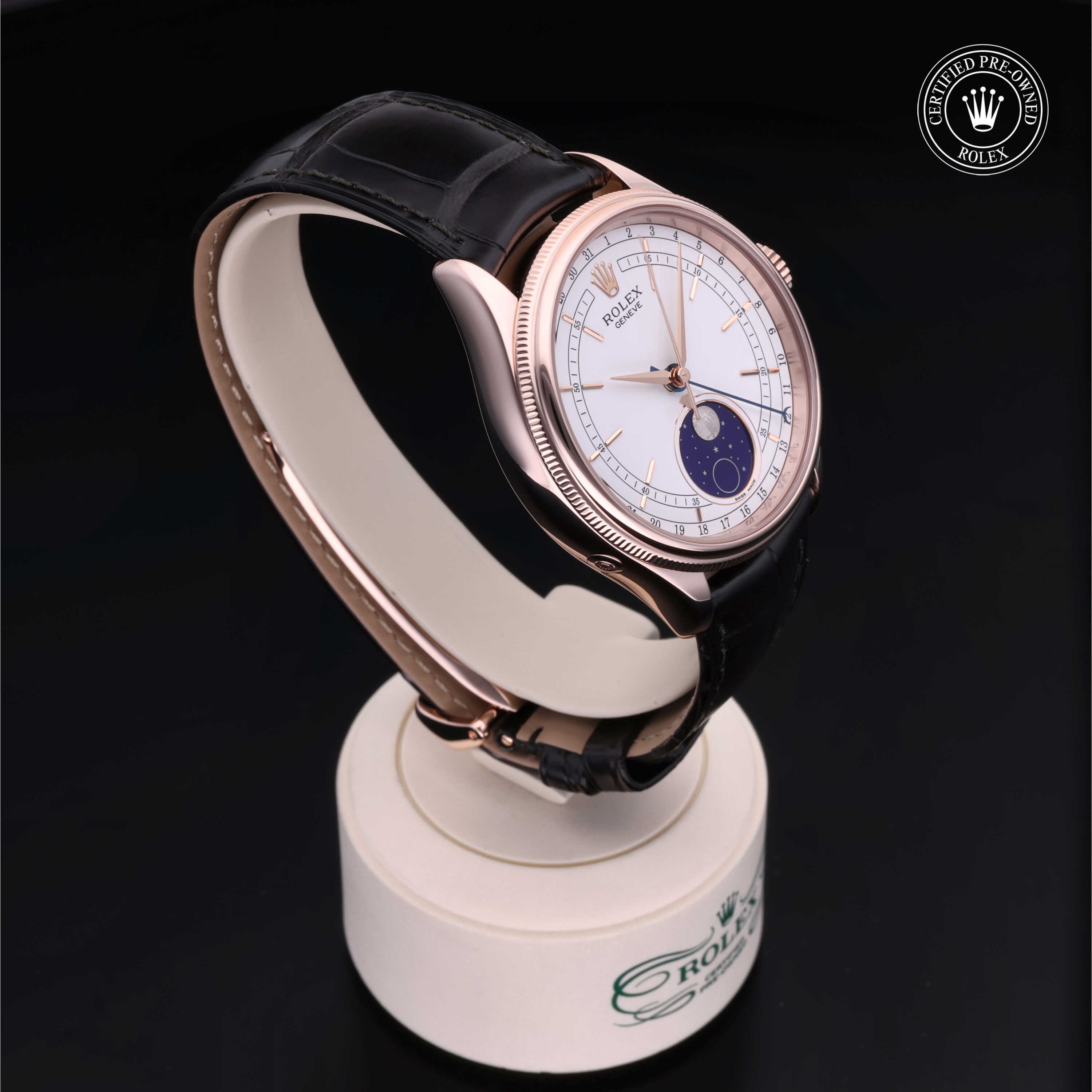 Rolex Certified Pre-Owned Cellini Moonphase 39mm 50535 55J367R2 - 360° view