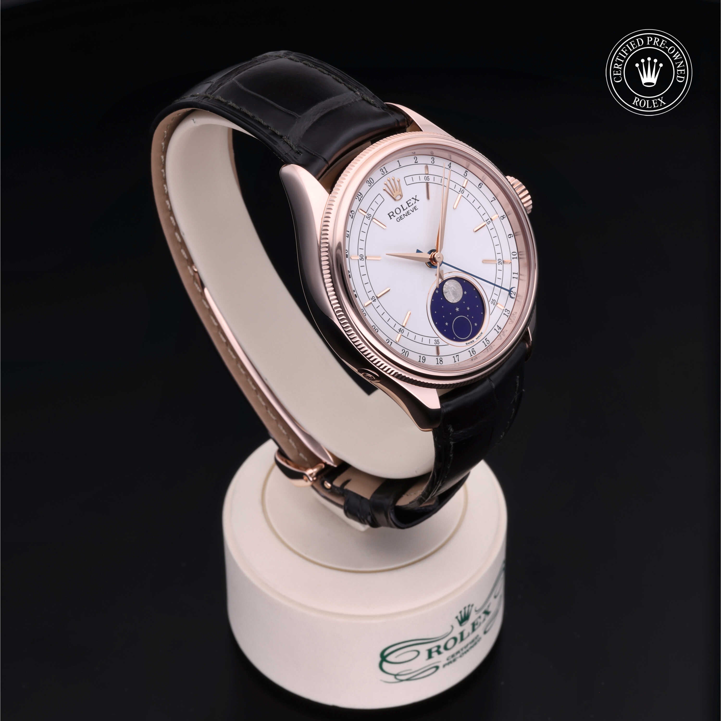 Rolex Certified Pre-Owned Cellini Moonphase 39mm 50535 55J367R2 - 360° view