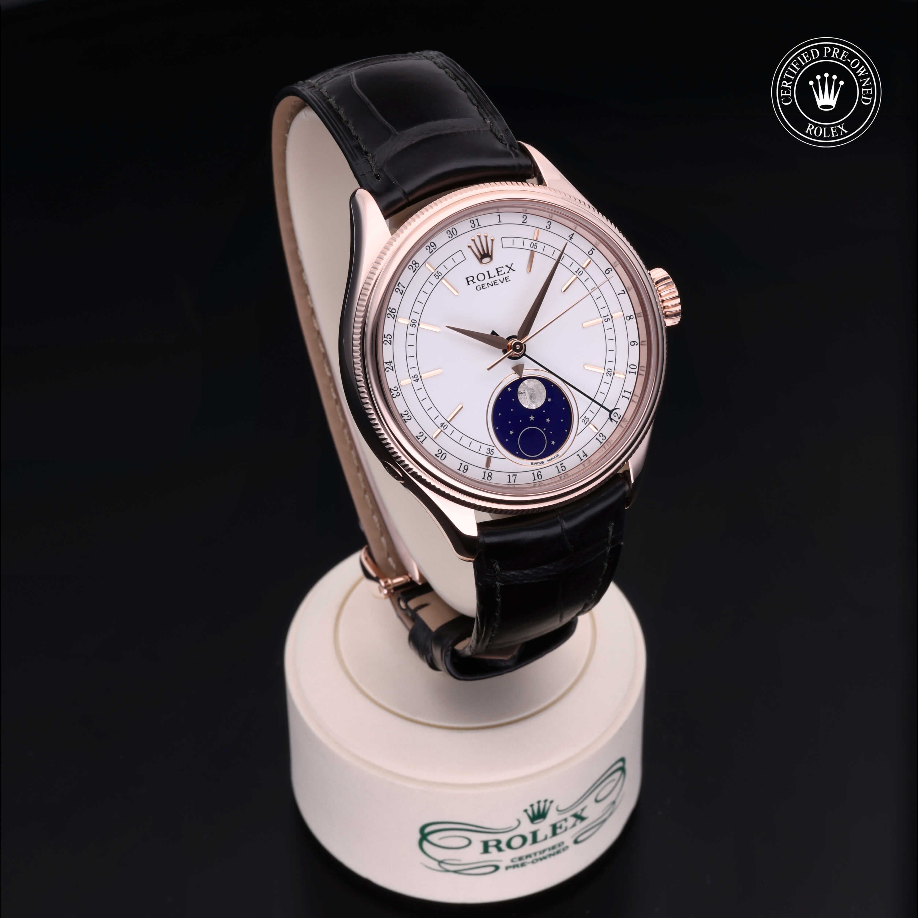 Rolex Certified Pre-Owned Cellini Moonphase 39mm 50535 55J367R2 - 360° view