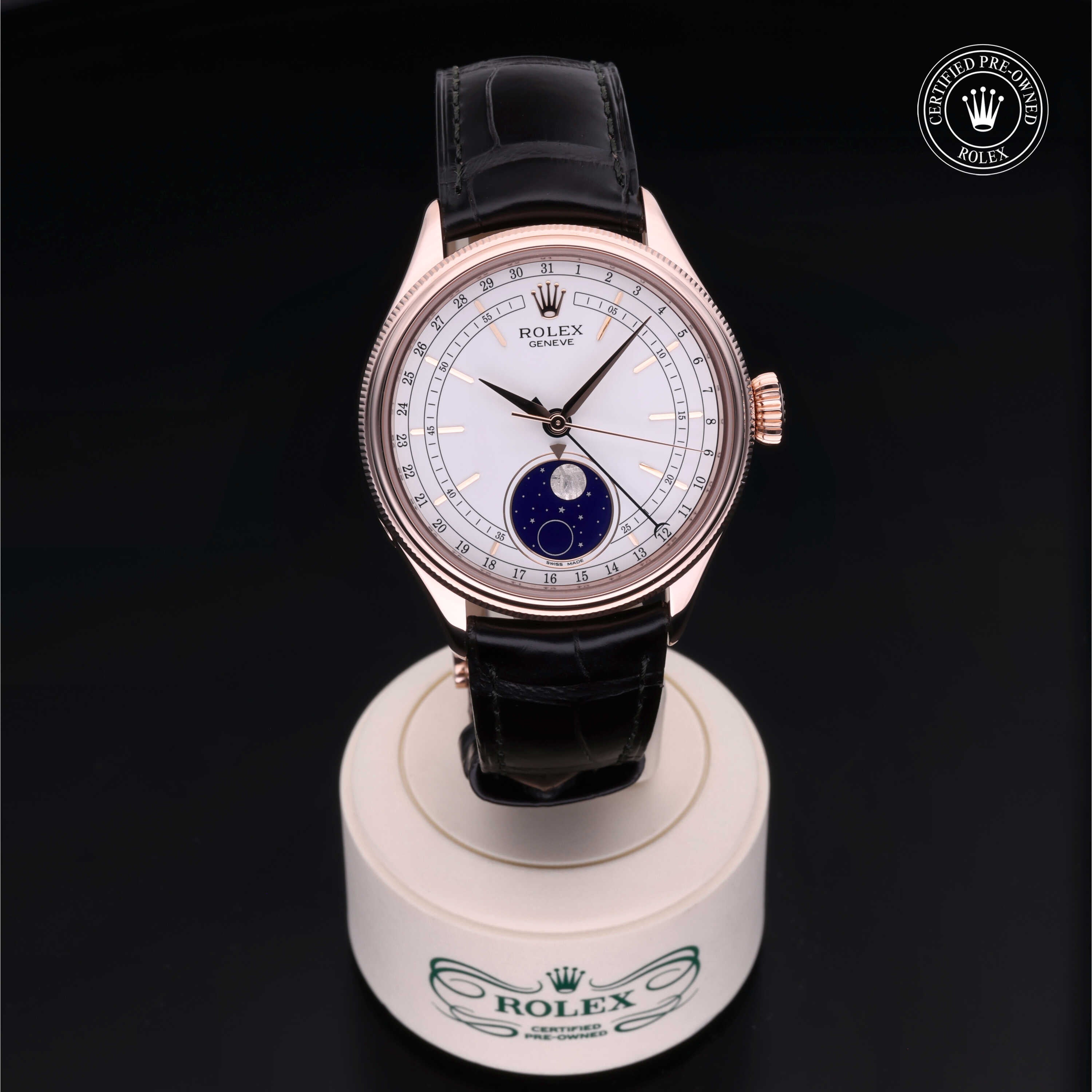 Rolex Certified Pre-Owned Cellini Moonphase 39mm 50535 55J367R2 - 360° view