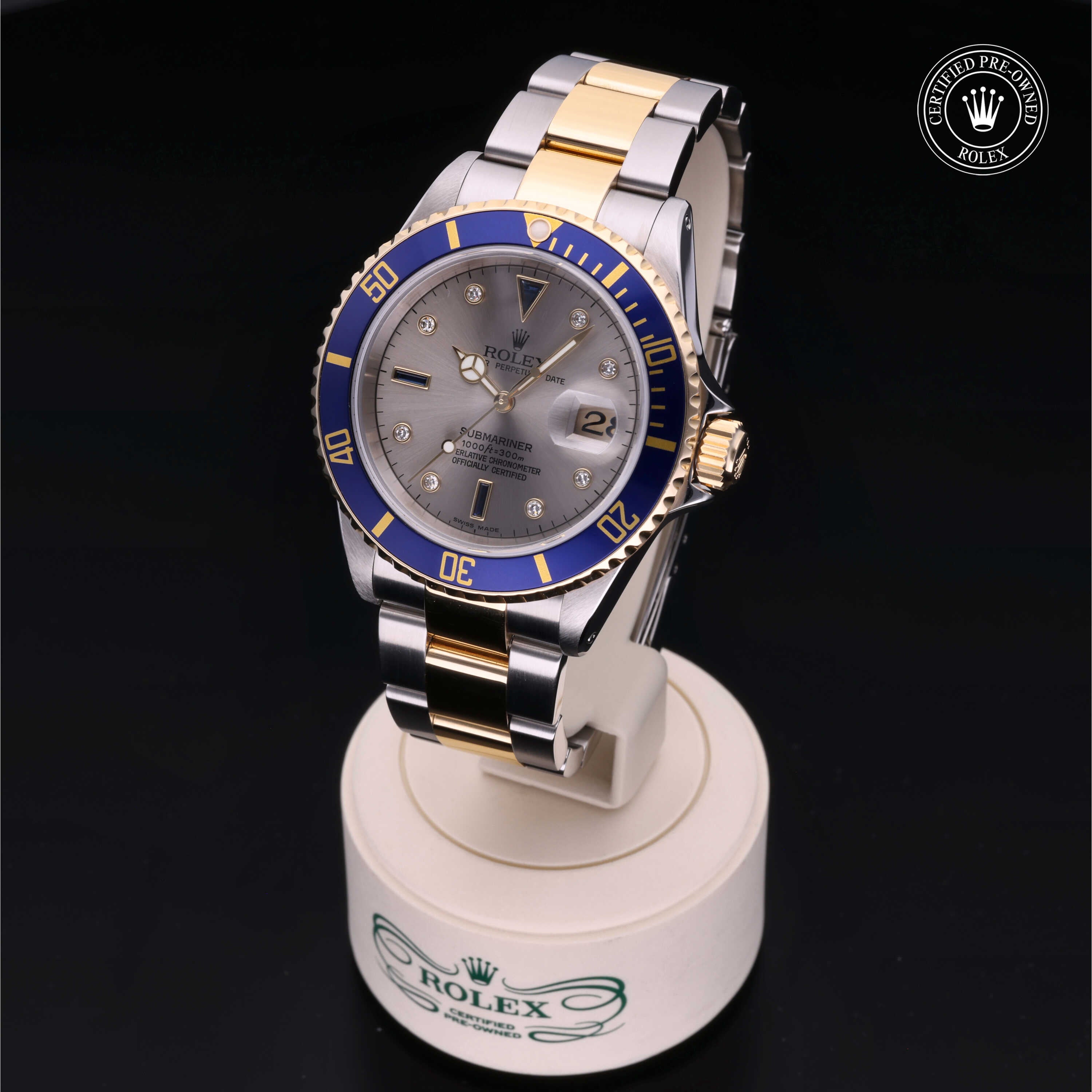 Rolex Certified Pre-Owned Submariner Date 40mm 16613 P947598 - 360° view