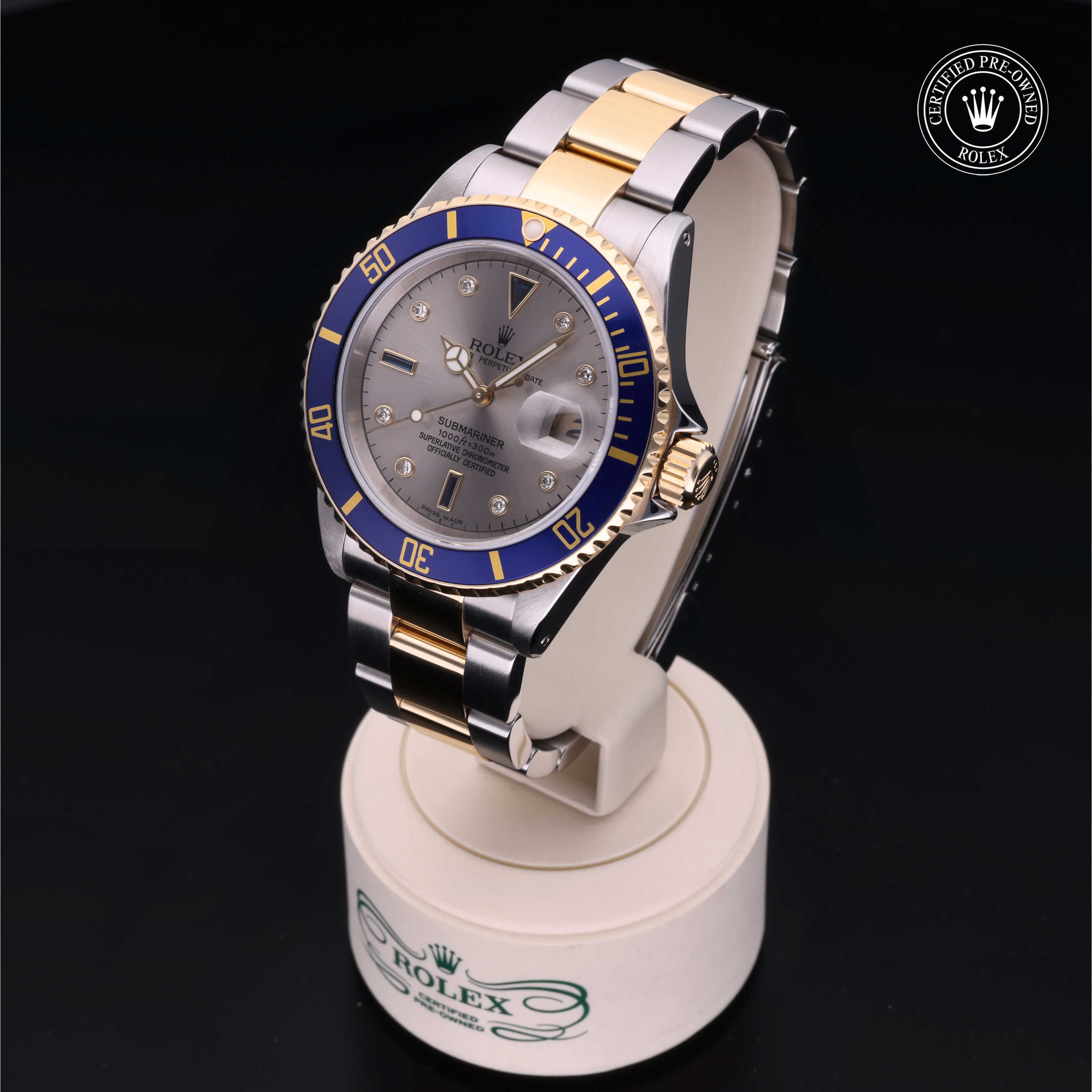 Rolex Certified Pre-Owned Submariner Date 40mm 16613 P947598 - 360° view