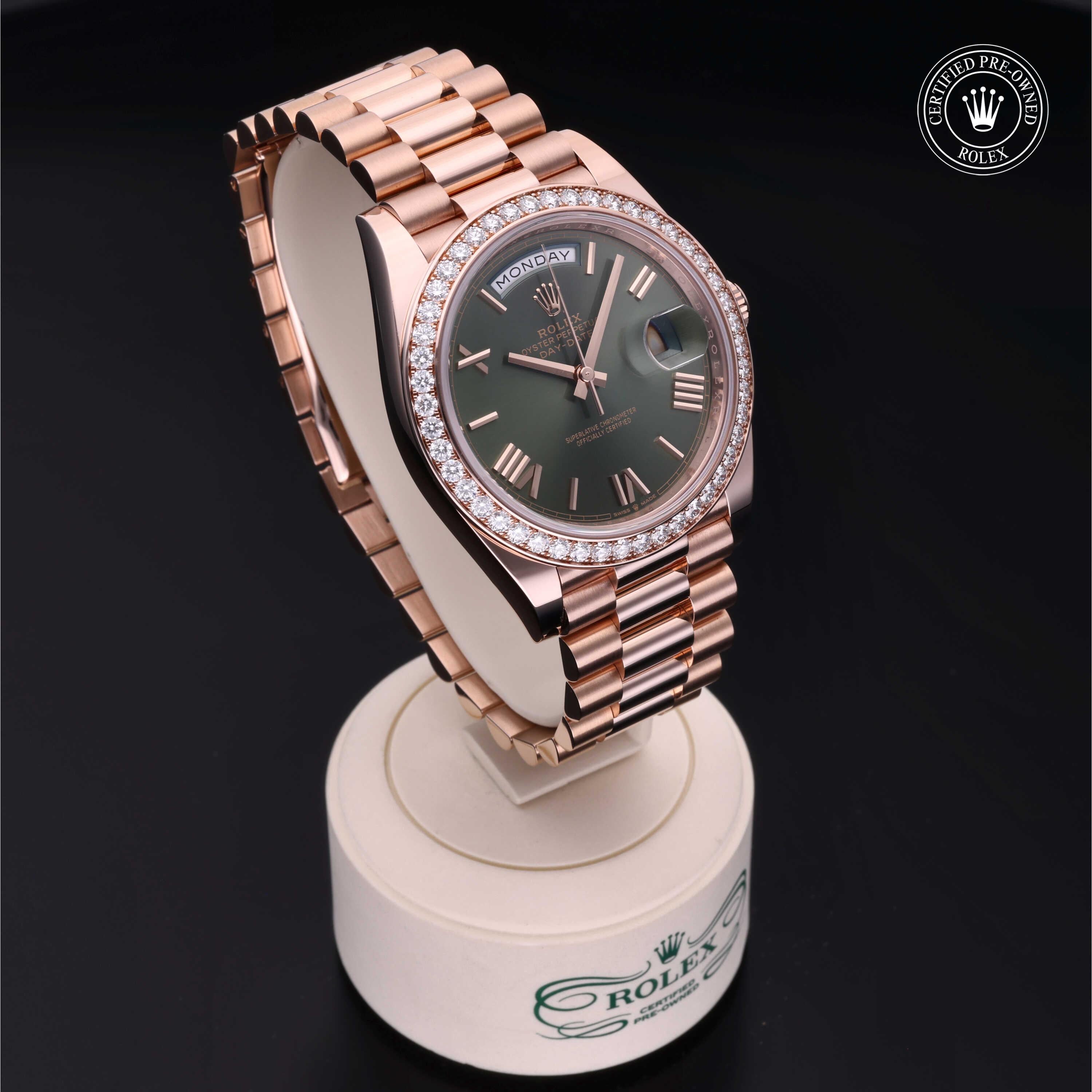 Rolex Certified Pre-Owned Day-Date 40 228345RBR 9852X621 - 360° view