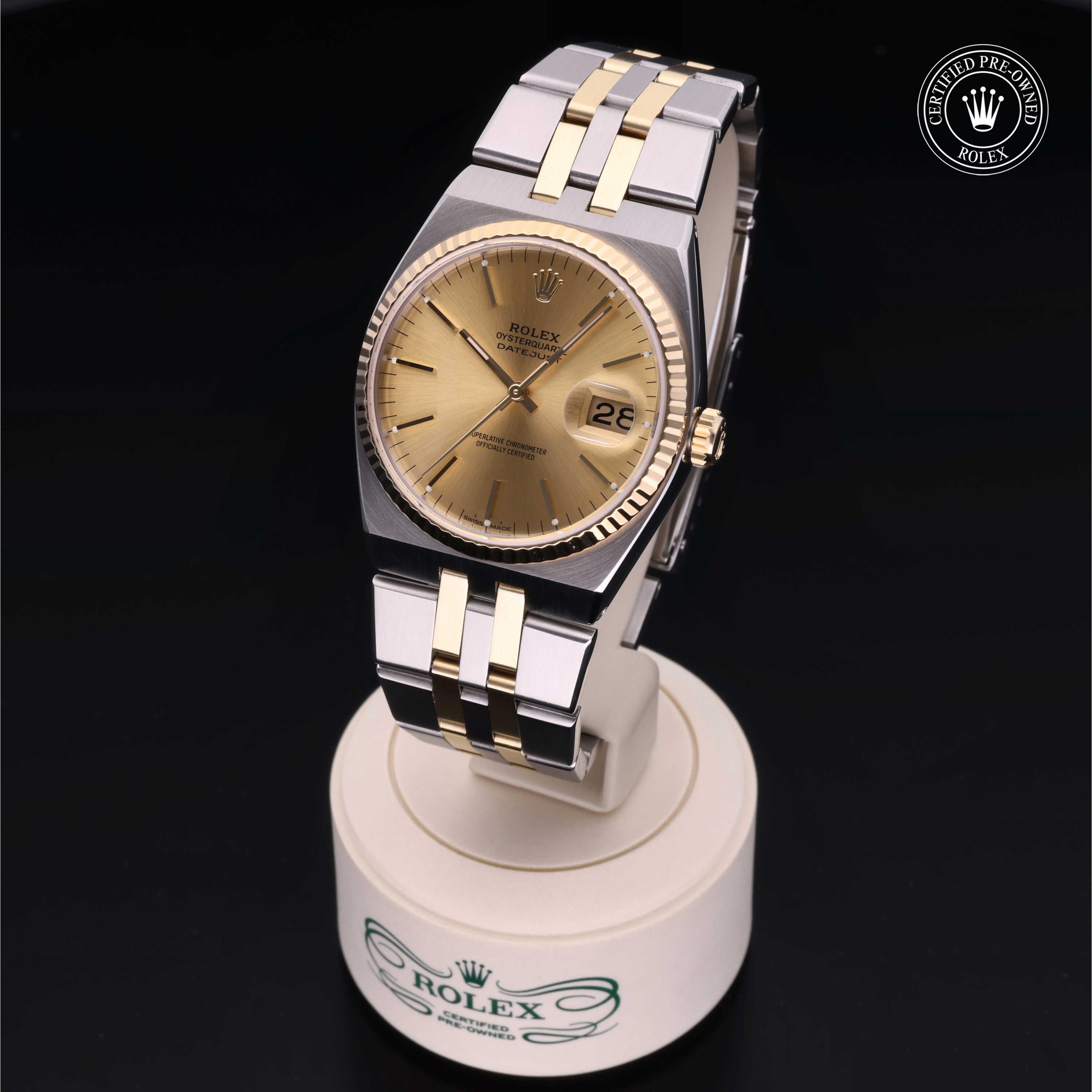 Rolex Certified Pre-Owned Datejust Oysterquartz 36mm 17013 6254431 - 360° view