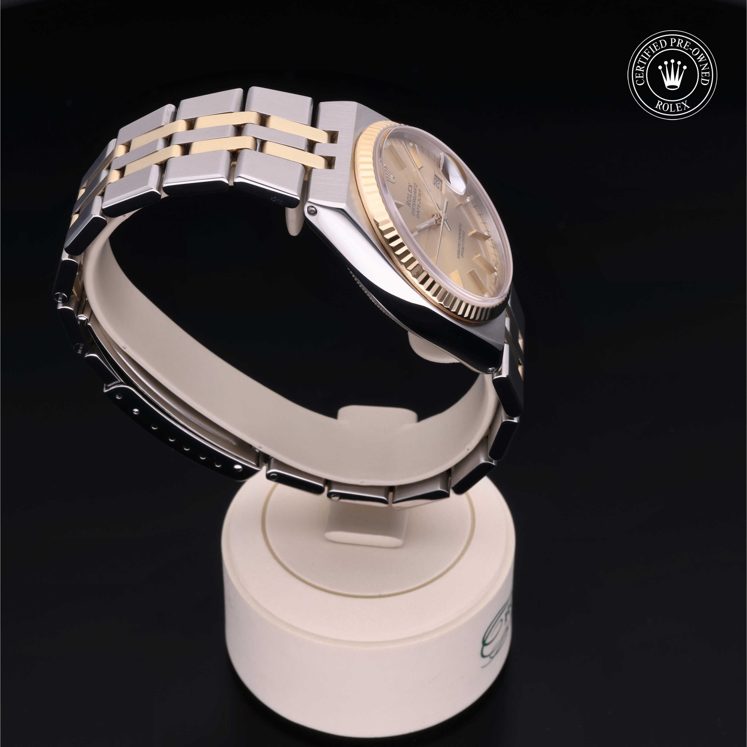 Rolex Certified Pre-Owned Datejust Oysterquartz 36mm 17013 6254431 - 360° view