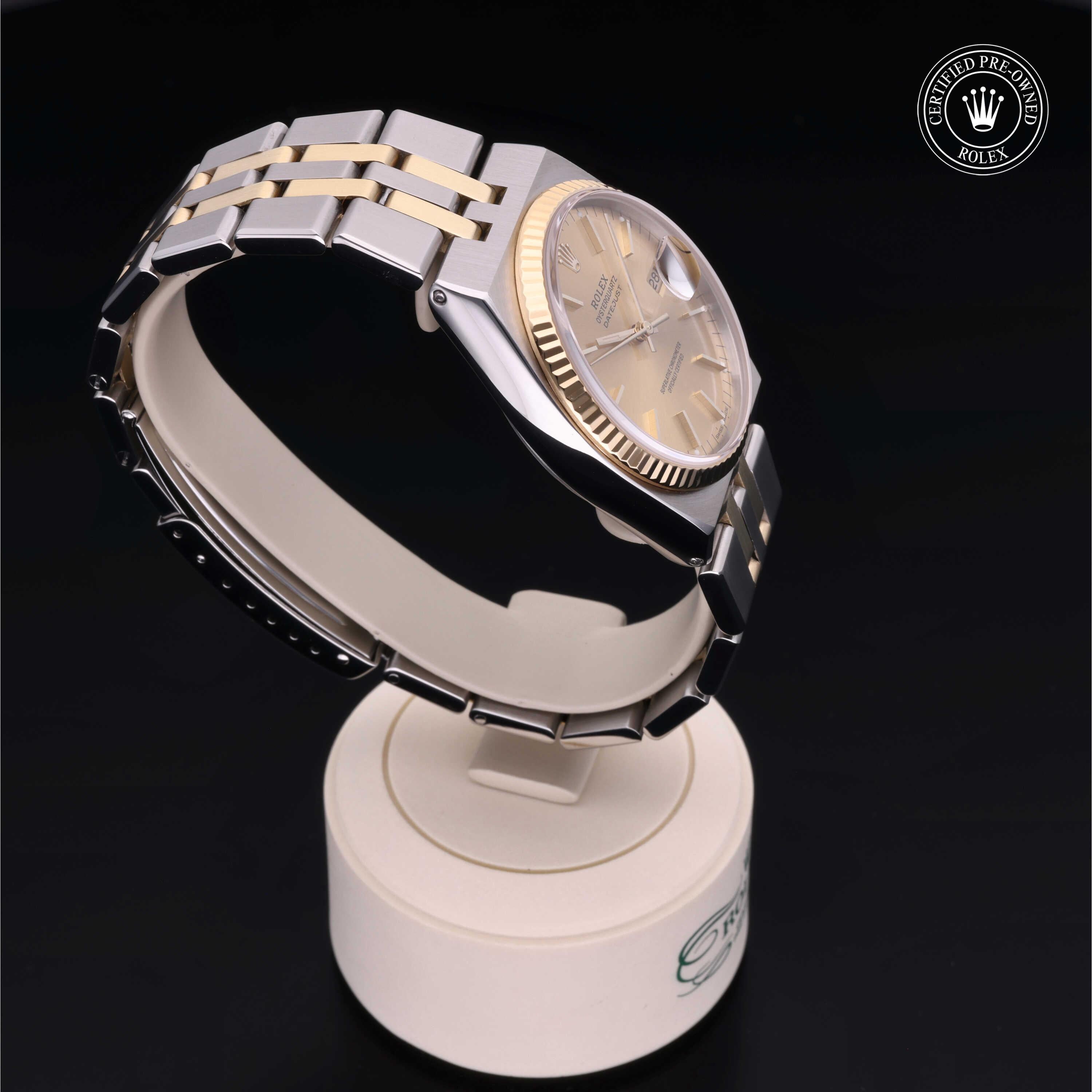 Rolex Certified Pre-Owned Datejust Oysterquartz 36mm 17013 6254431 - 360° view