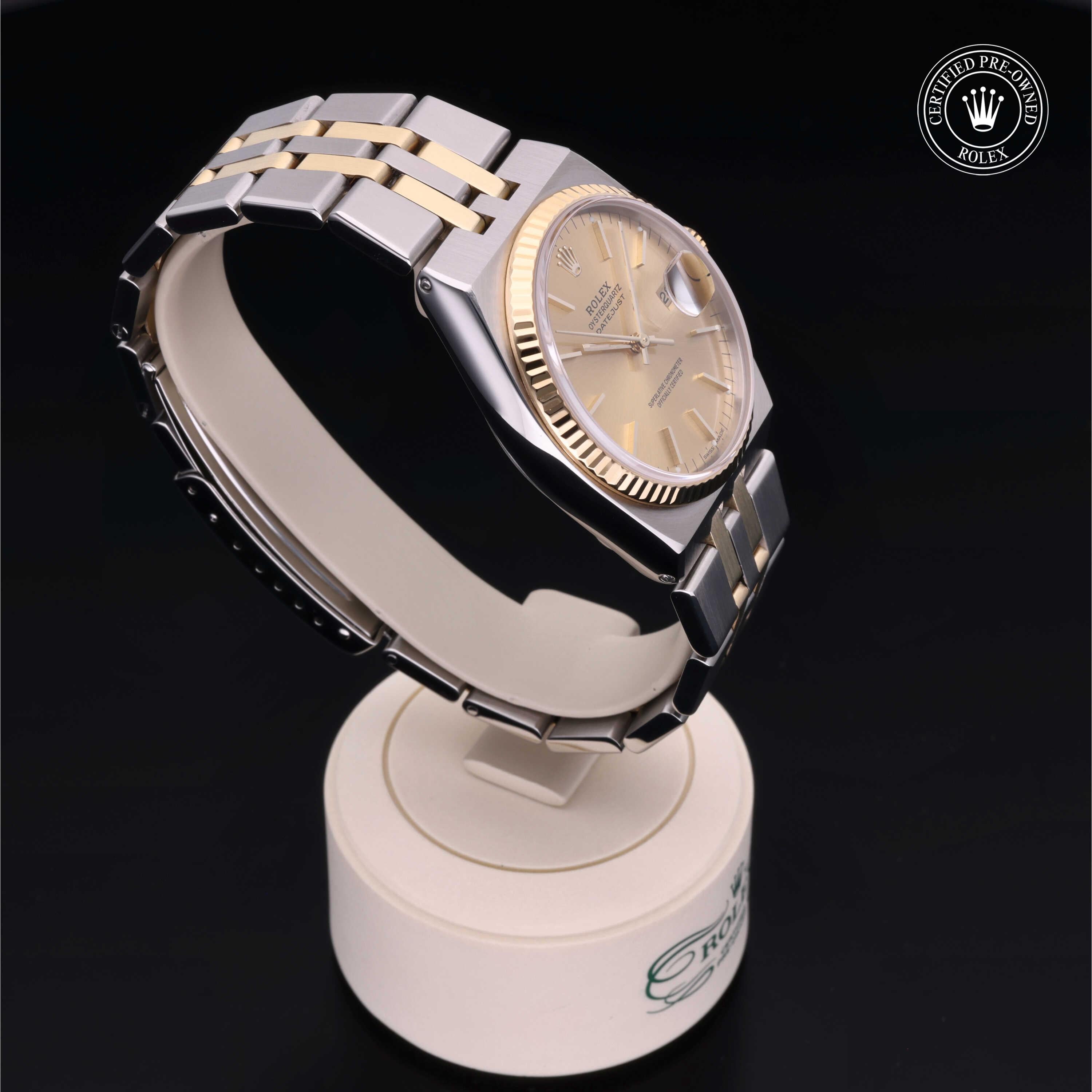 Rolex Certified Pre-Owned Datejust Oysterquartz 36mm 17013 6254431 - 360° view