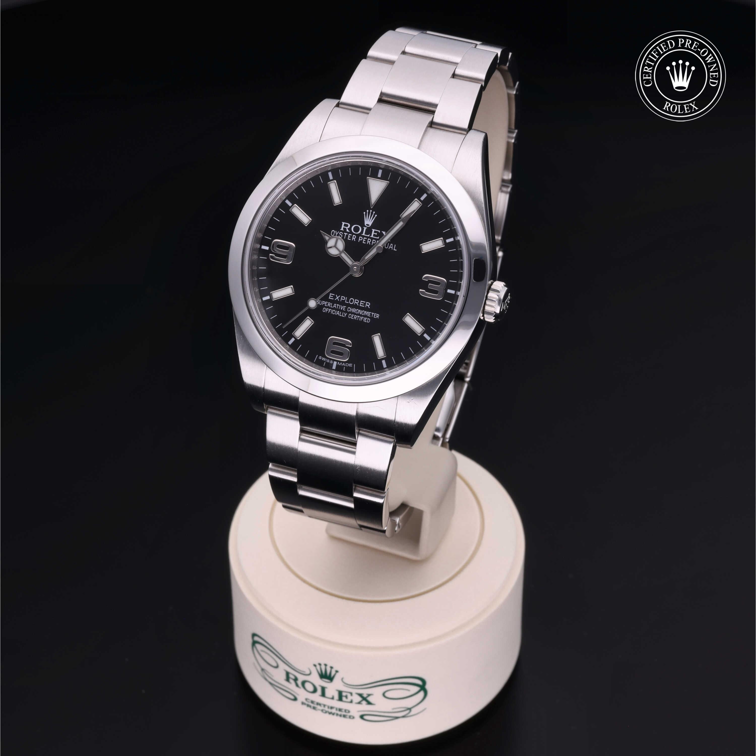 Rolex Certified Pre-Owned Explorer 39mm 214270 8Y5727F6 - 360° view
