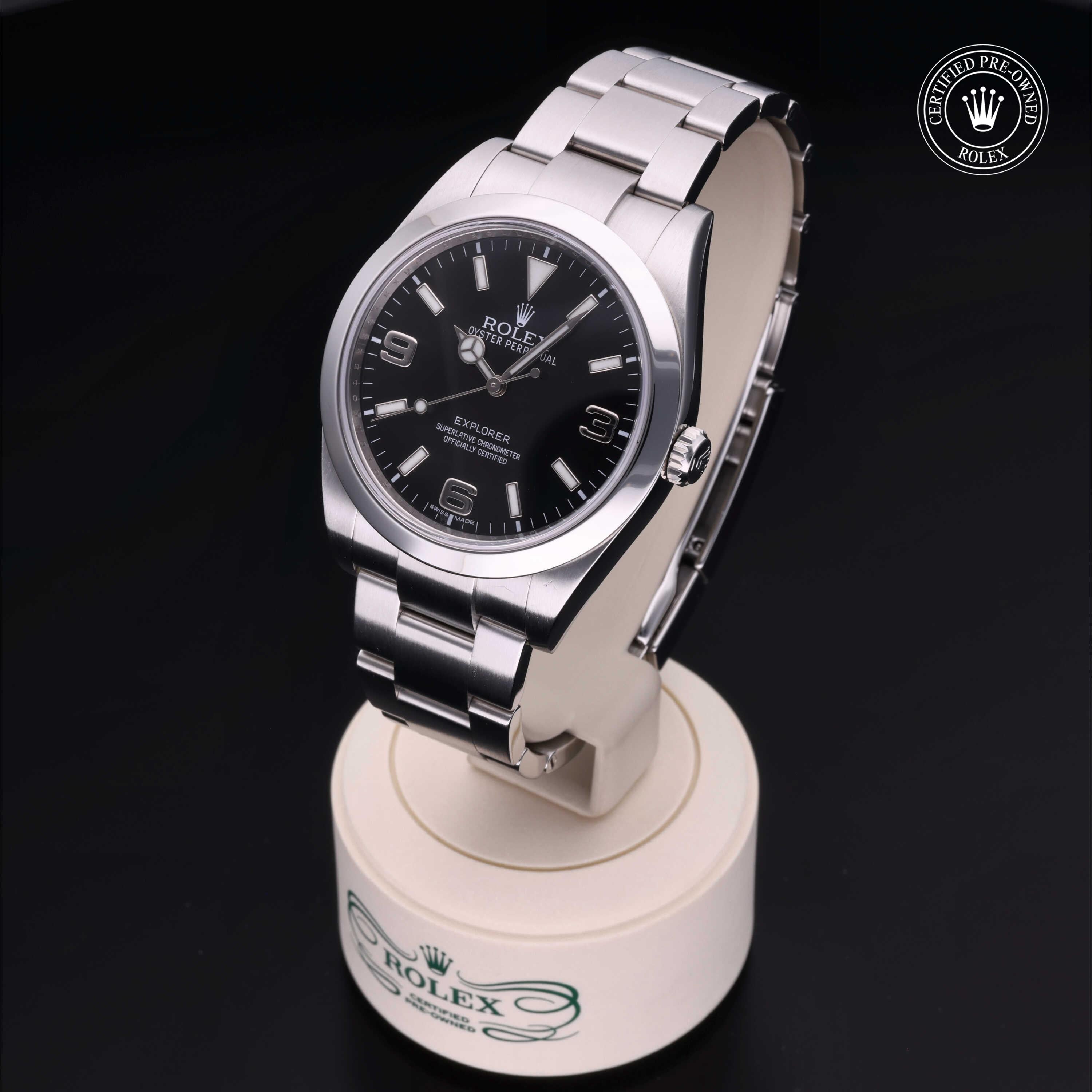 Rolex Certified Pre-Owned Explorer 39mm 214270 8Y5727F6 - 360° view