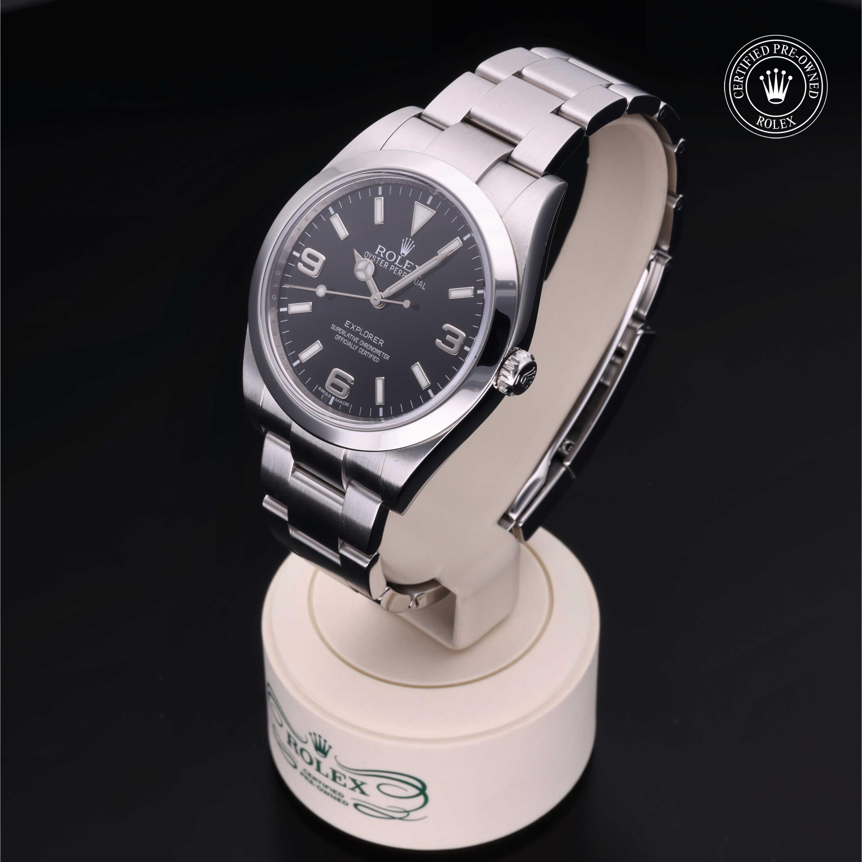 Rolex Certified Pre-Owned Explorer 39mm 214270 8Y5727F6 - 360° view