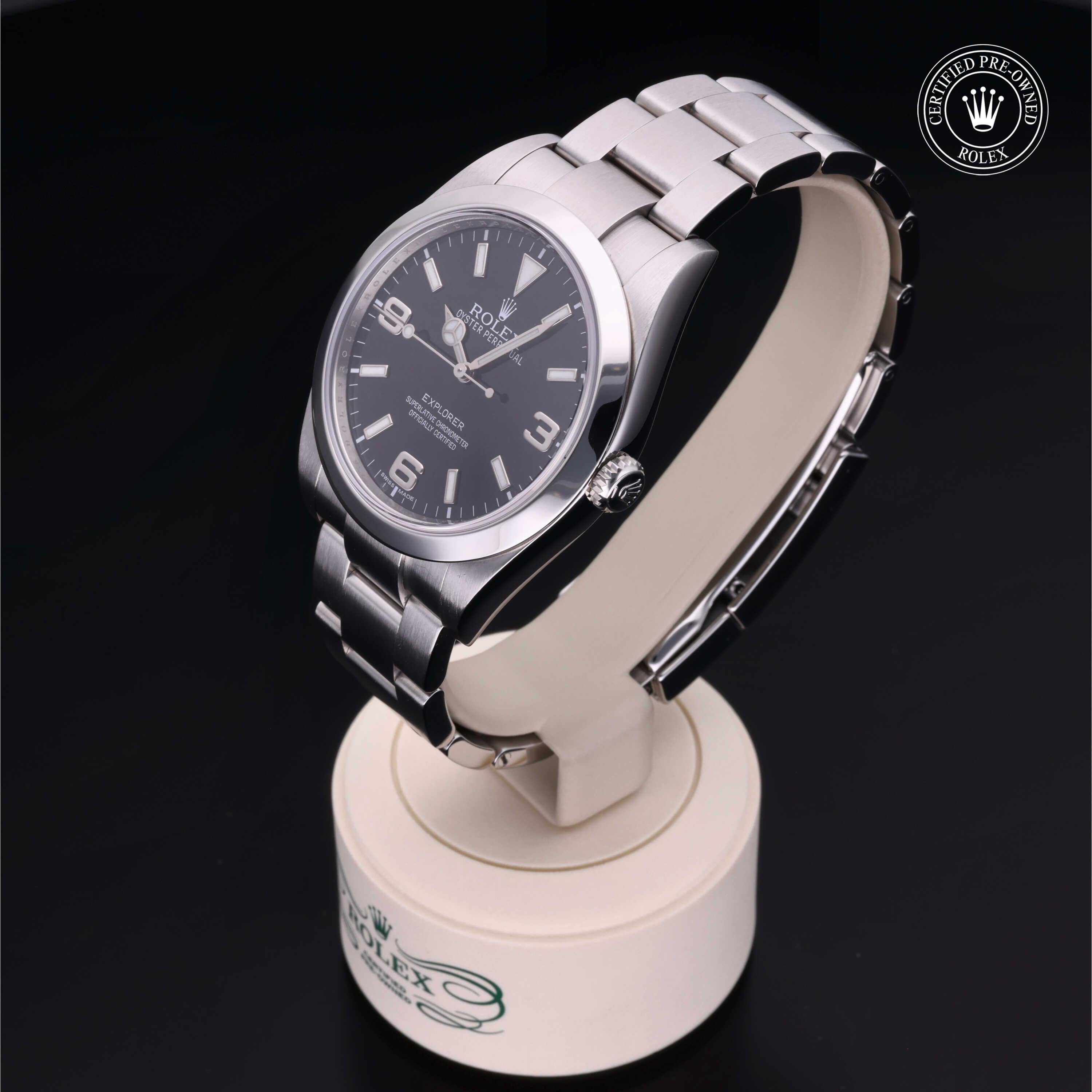 Rolex Certified Pre-Owned Explorer 39mm 214270 8Y5727F6 - 360° view