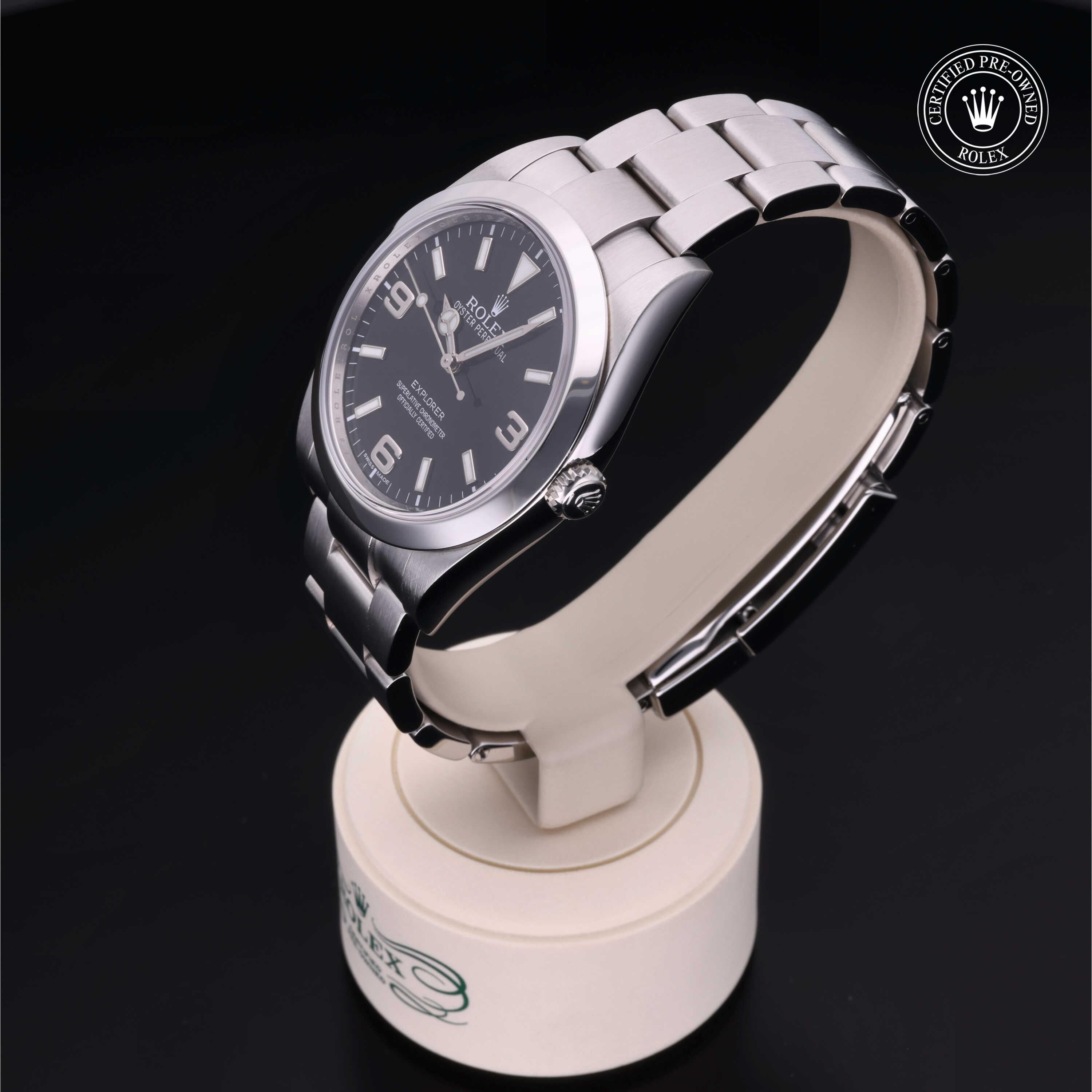 Rolex Certified Pre-Owned Explorer 39mm 214270 8Y5727F6 - 360° view