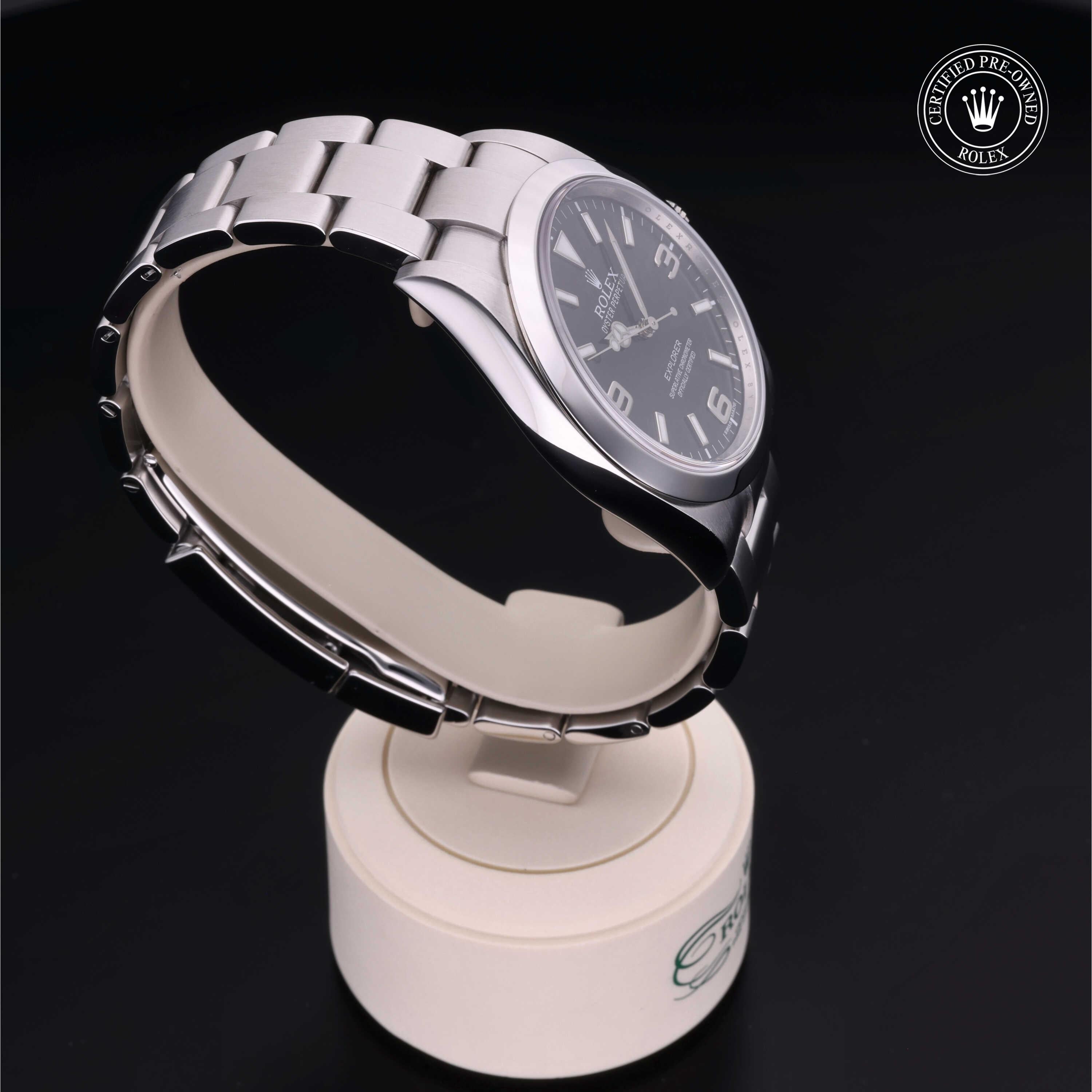Rolex Certified Pre-Owned Explorer 39mm 214270 8Y5727F6 - 360° view