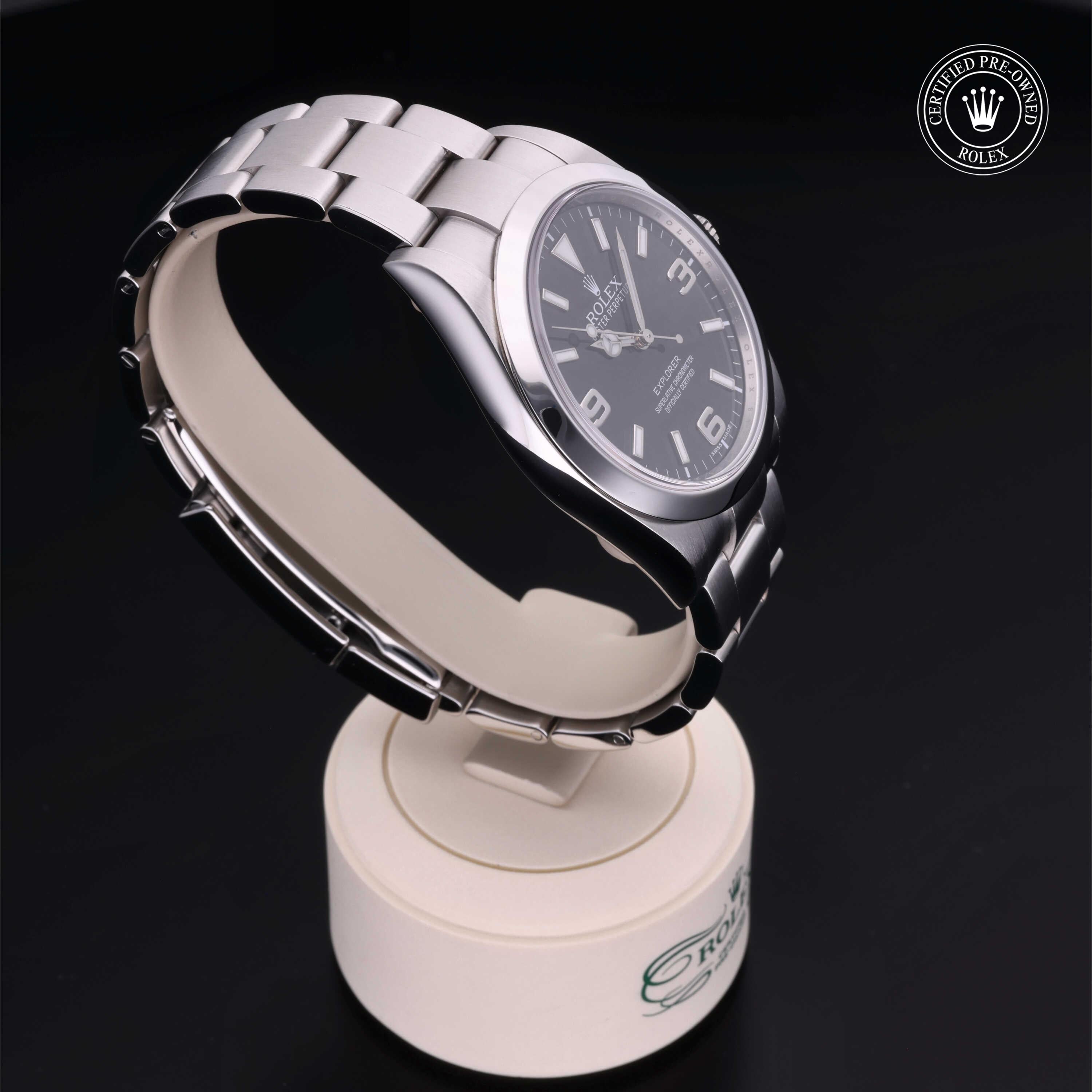 Rolex Certified Pre-Owned Explorer 39mm 214270 8Y5727F6 - 360° view