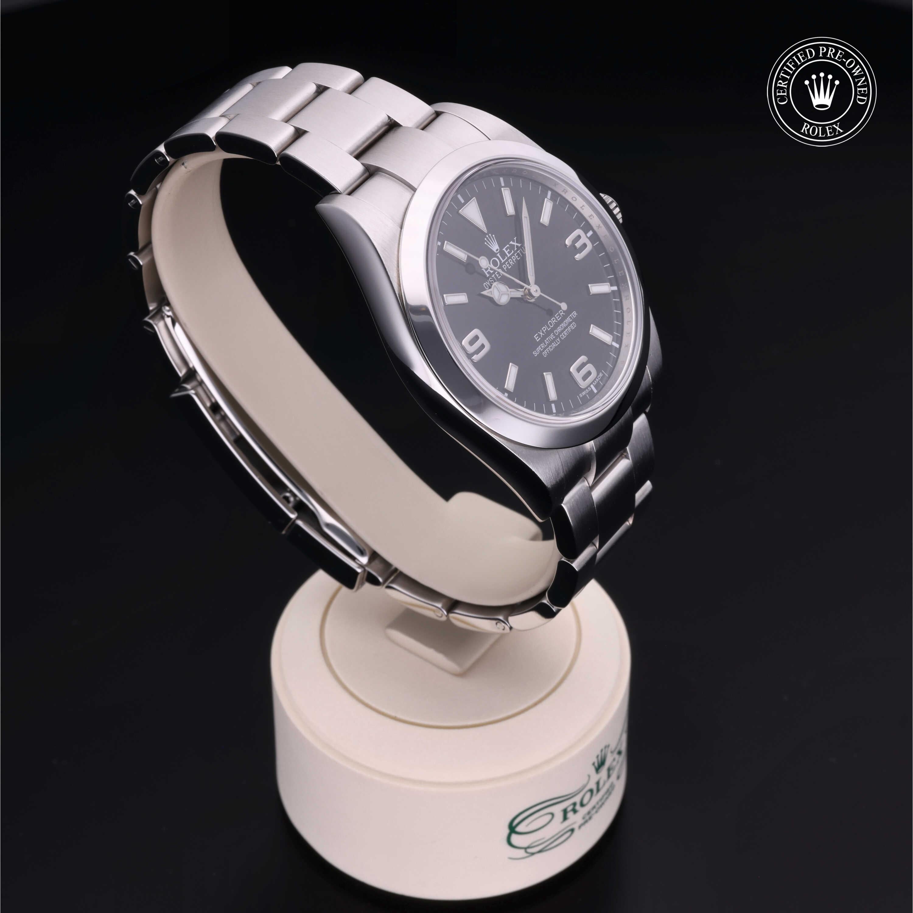 Rolex Certified Pre-Owned Explorer 39mm 214270 8Y5727F6 - 360° view