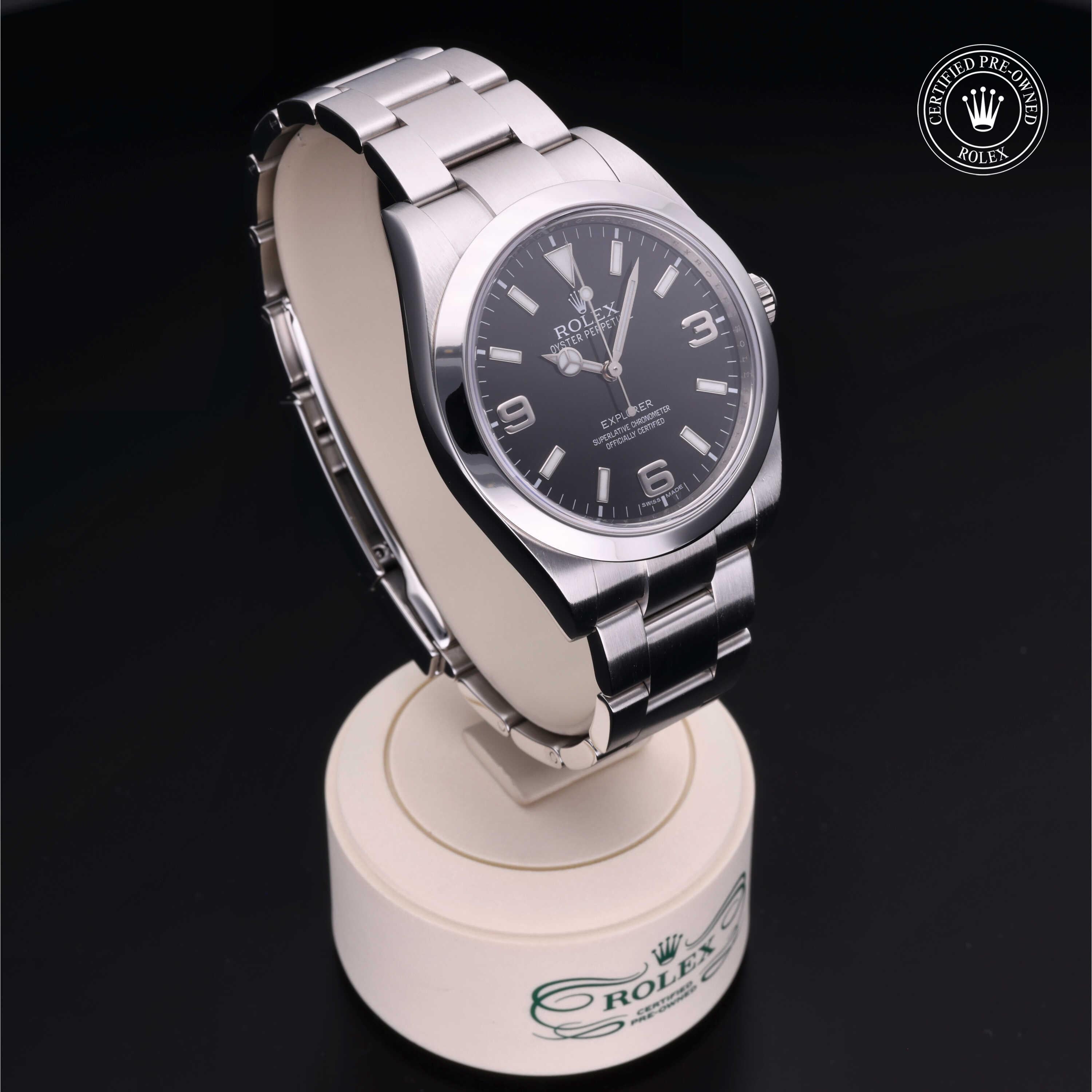 Rolex Certified Pre-Owned Explorer 39mm 214270 8Y5727F6 - 360° view