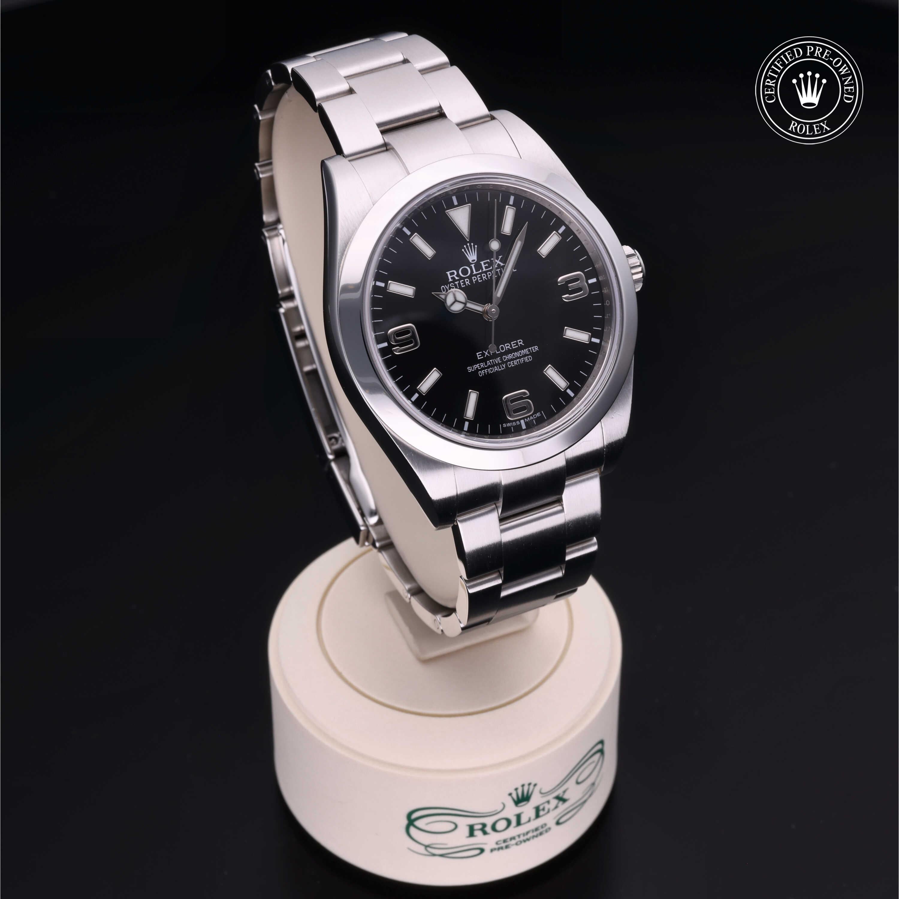 Rolex Certified Pre-Owned Explorer 39mm 214270 8Y5727F6 - 360° view