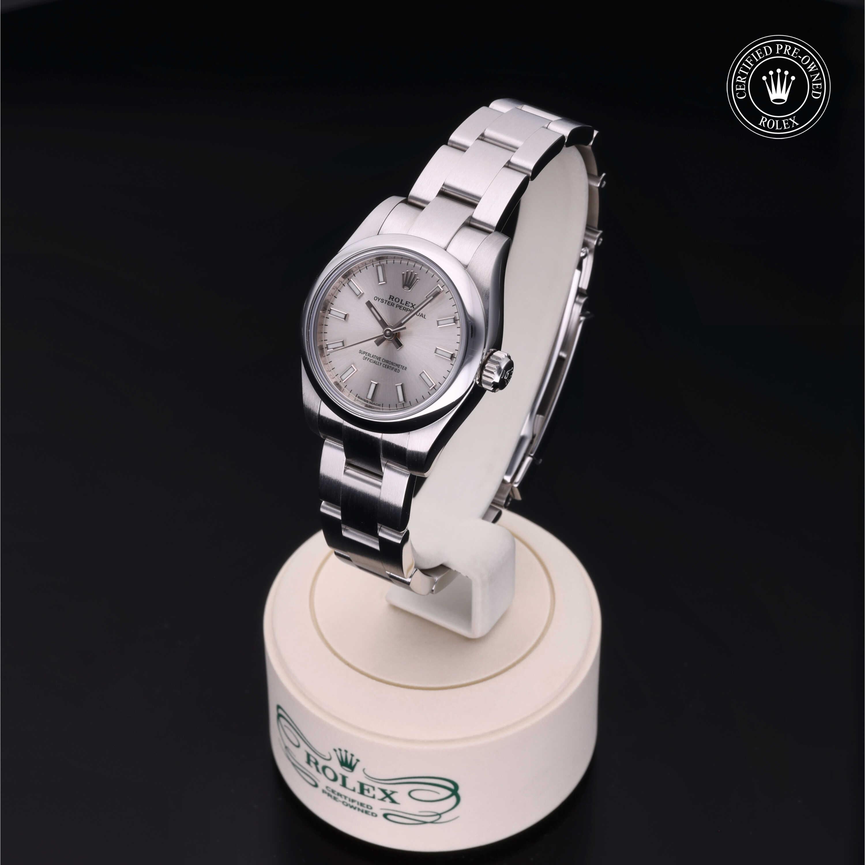 Rolex Certified Pre-Owned Oyster Perpetual 26mm 176200 81Q0Y273 - 360° view