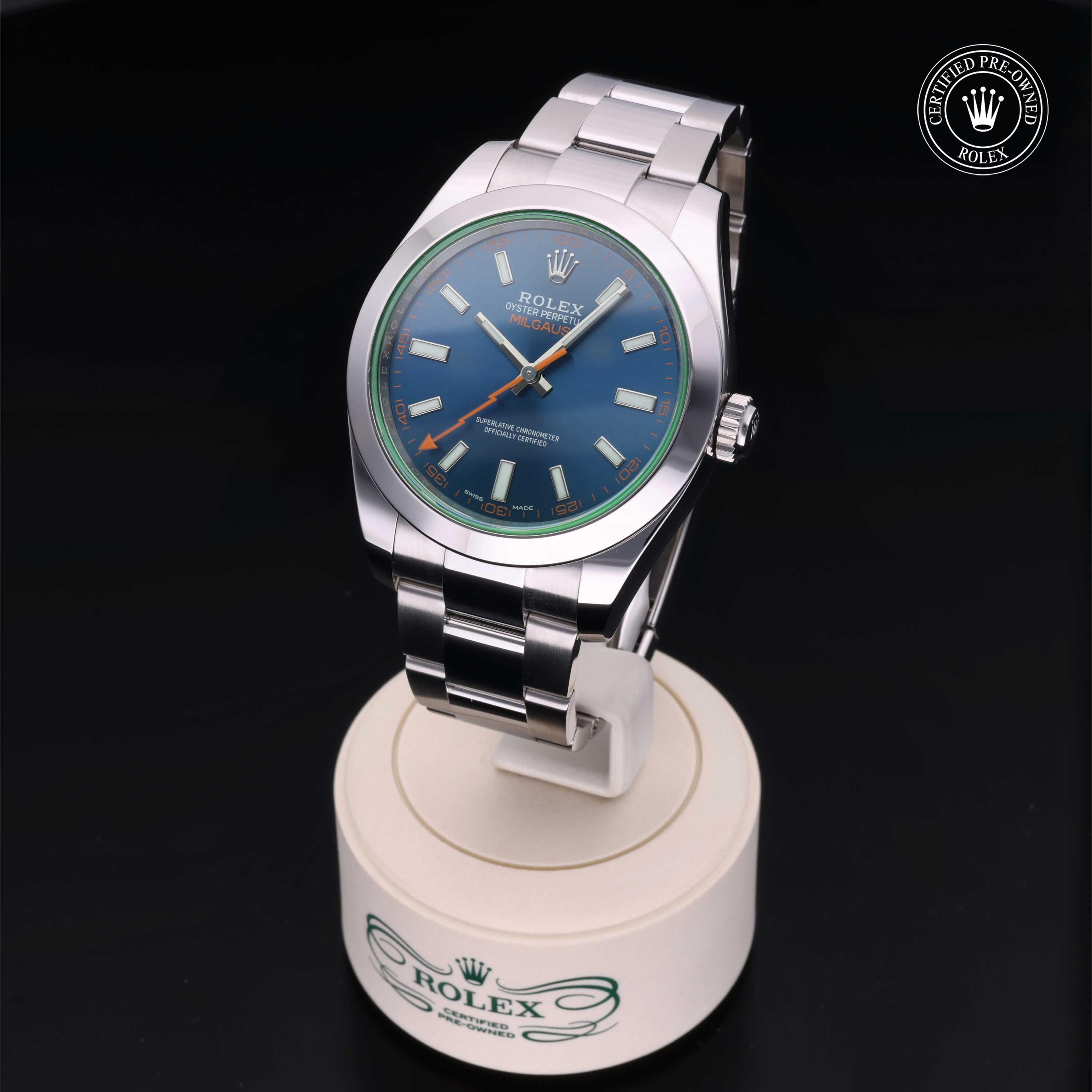Rolex Certified Pre-Owned Milgauss 40mm 116400GV 41L8V986 - 360° view
