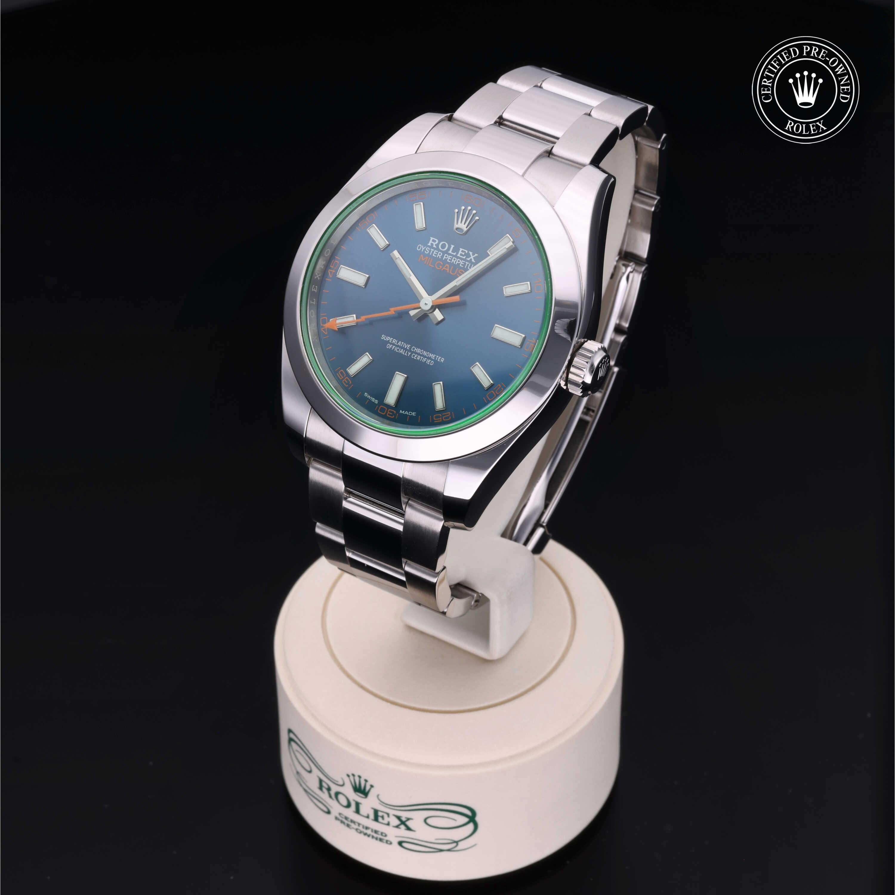 Rolex Certified Pre-Owned Milgauss 40mm 116400GV 41L8V986 - 360° view