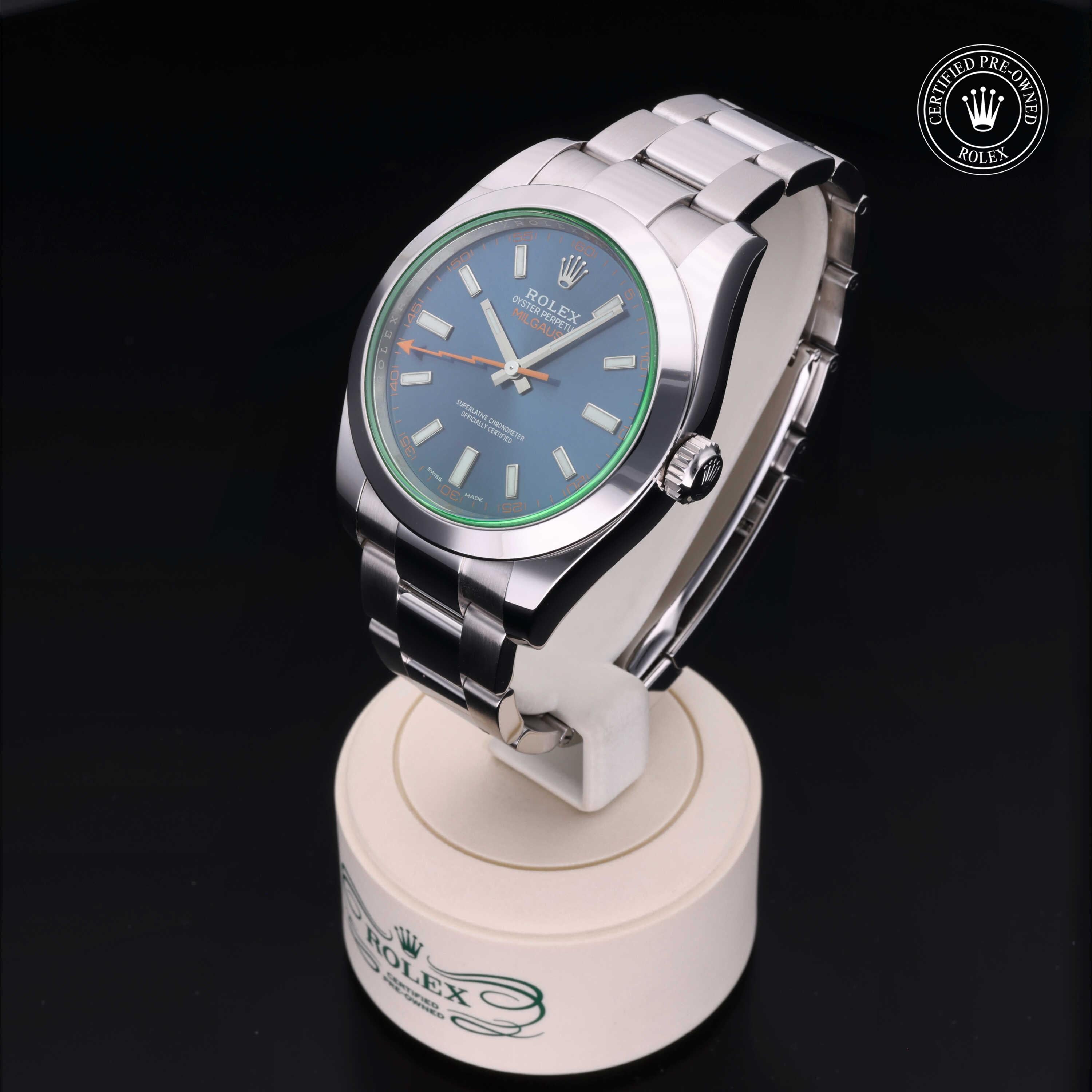 Rolex Certified Pre-Owned Milgauss 40mm 116400GV 41L8V986 - 360° view