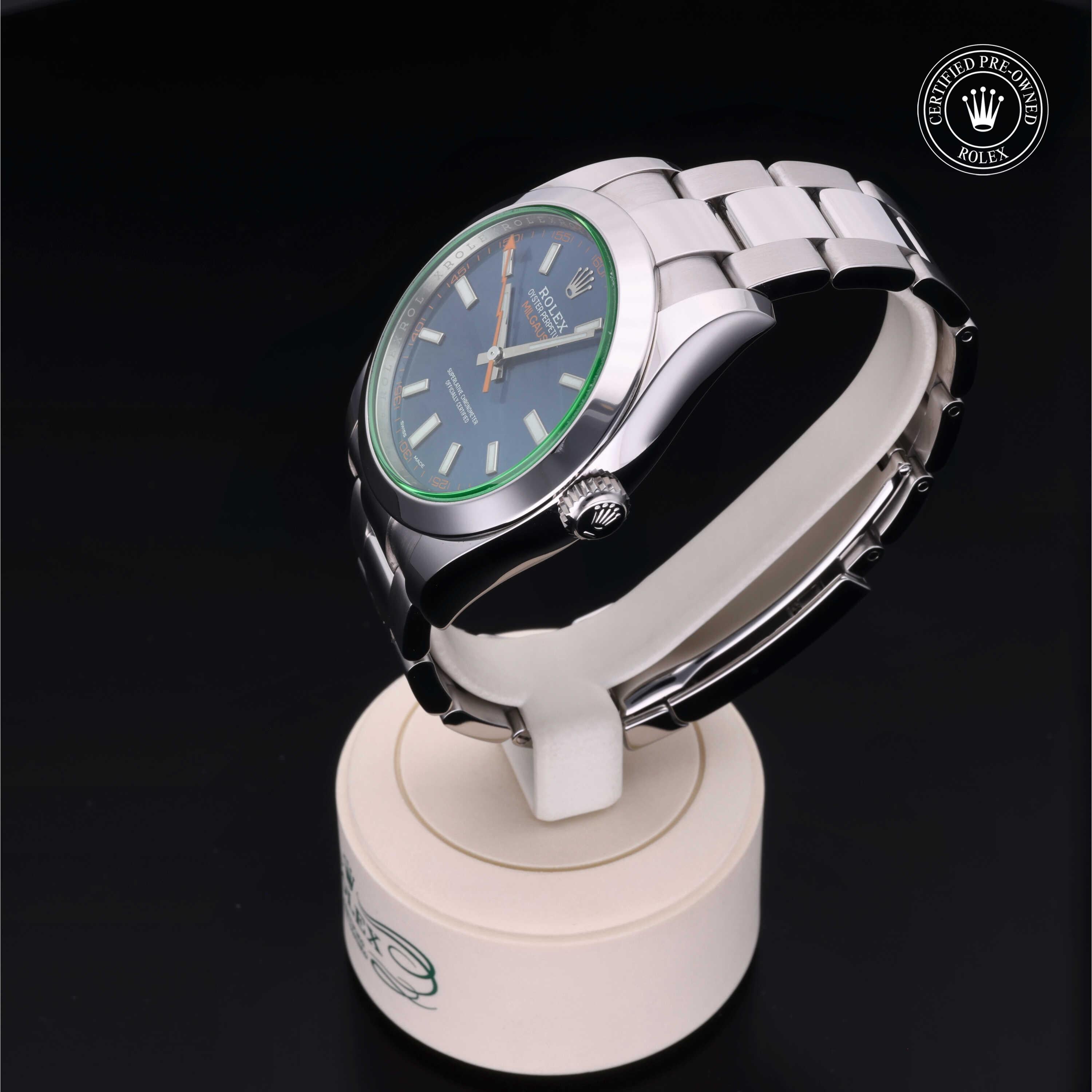 Rolex Certified Pre-Owned Milgauss 40mm 116400GV 41L8V986 - 360° view