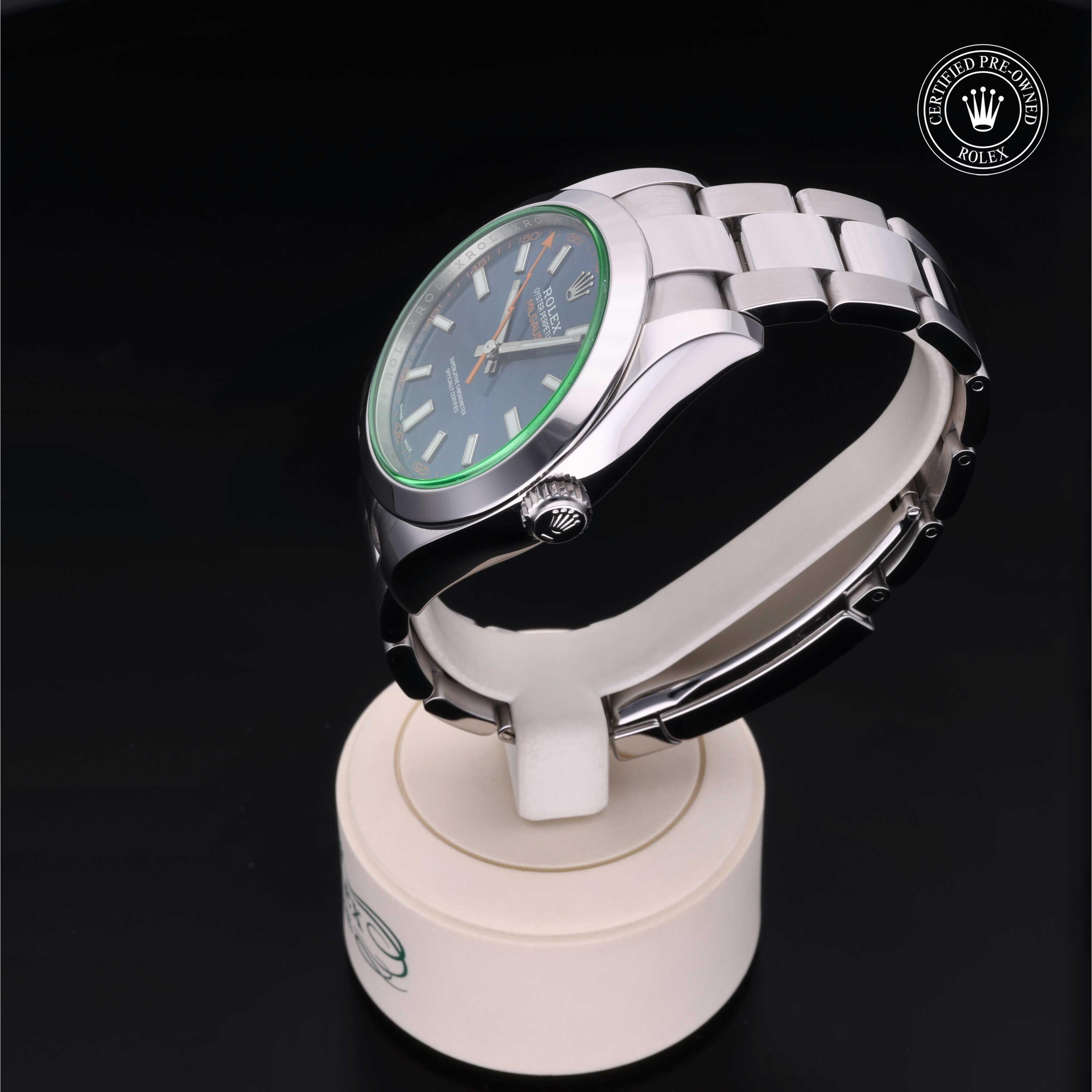 Rolex Certified Pre-Owned Milgauss 40mm 116400GV 41L8V986 - 360° view