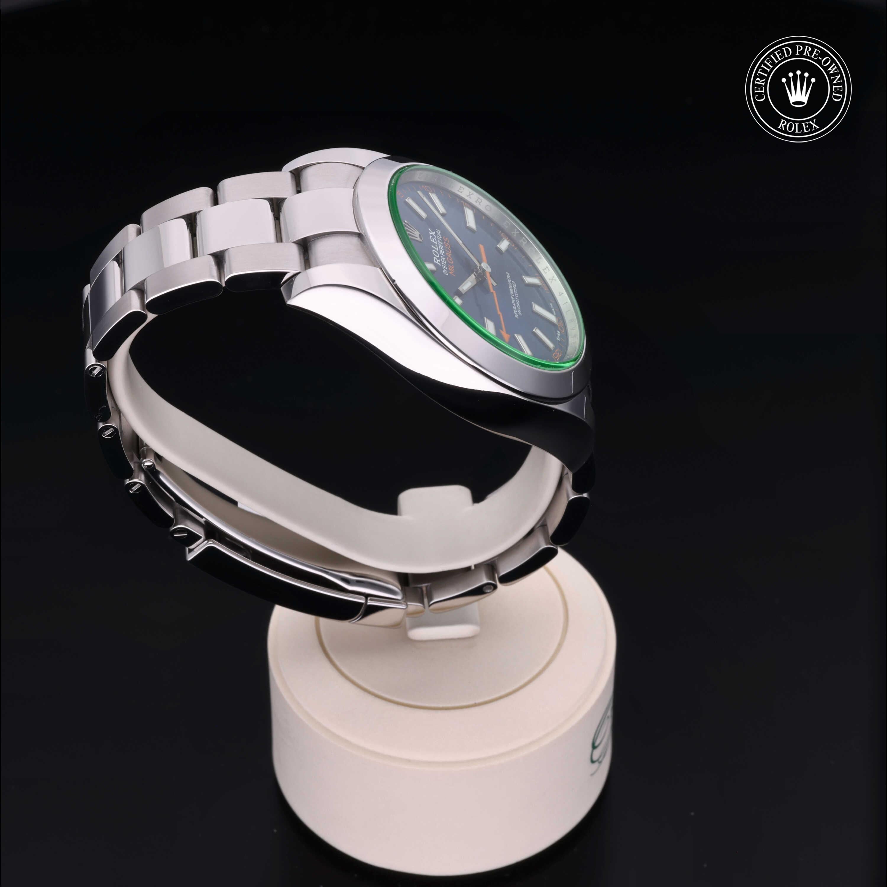Rolex Certified Pre-Owned Milgauss 40mm 116400GV 41L8V986 - 360° view
