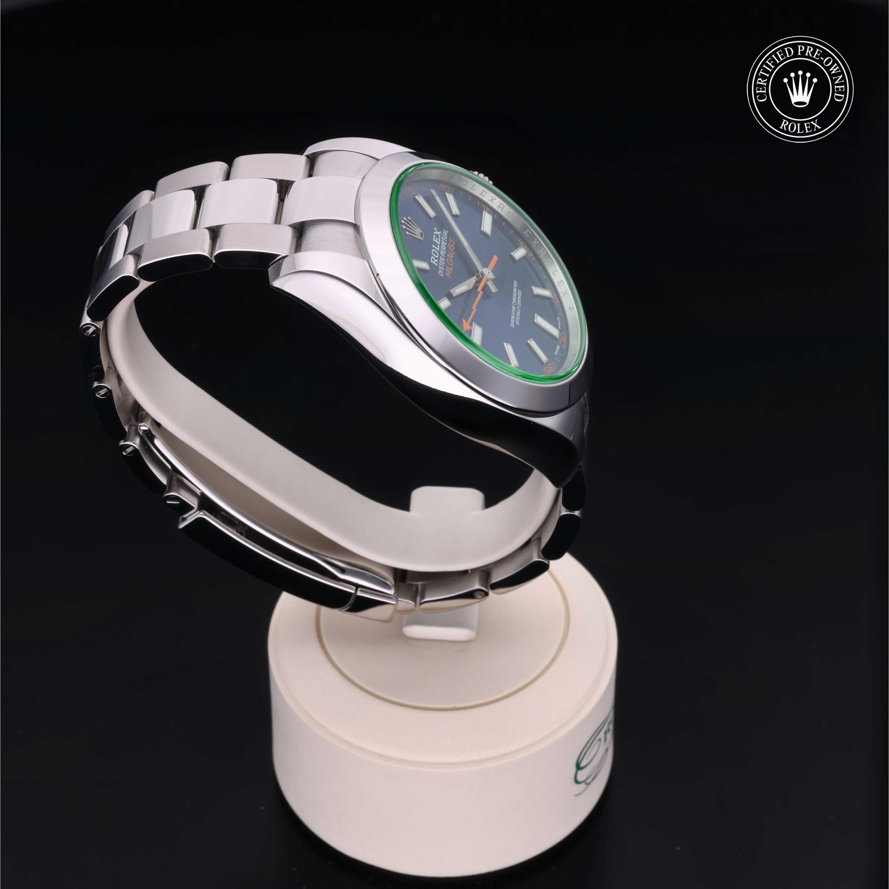 Rolex Certified Pre-Owned Milgauss 40mm 116400GV 41L8V986 - 360° view