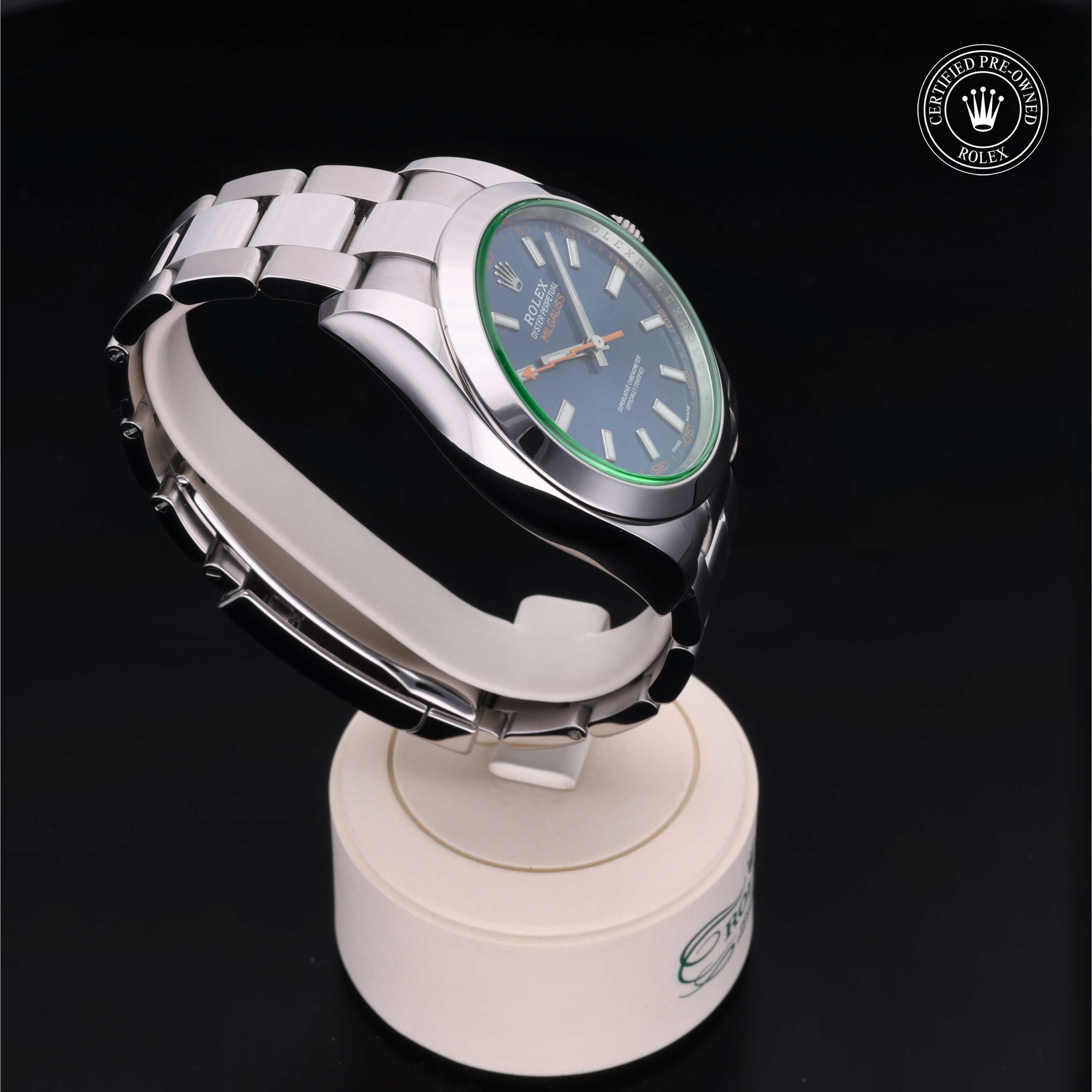 Rolex Certified Pre-Owned Milgauss 40mm 116400GV 41L8V986 - 360° view