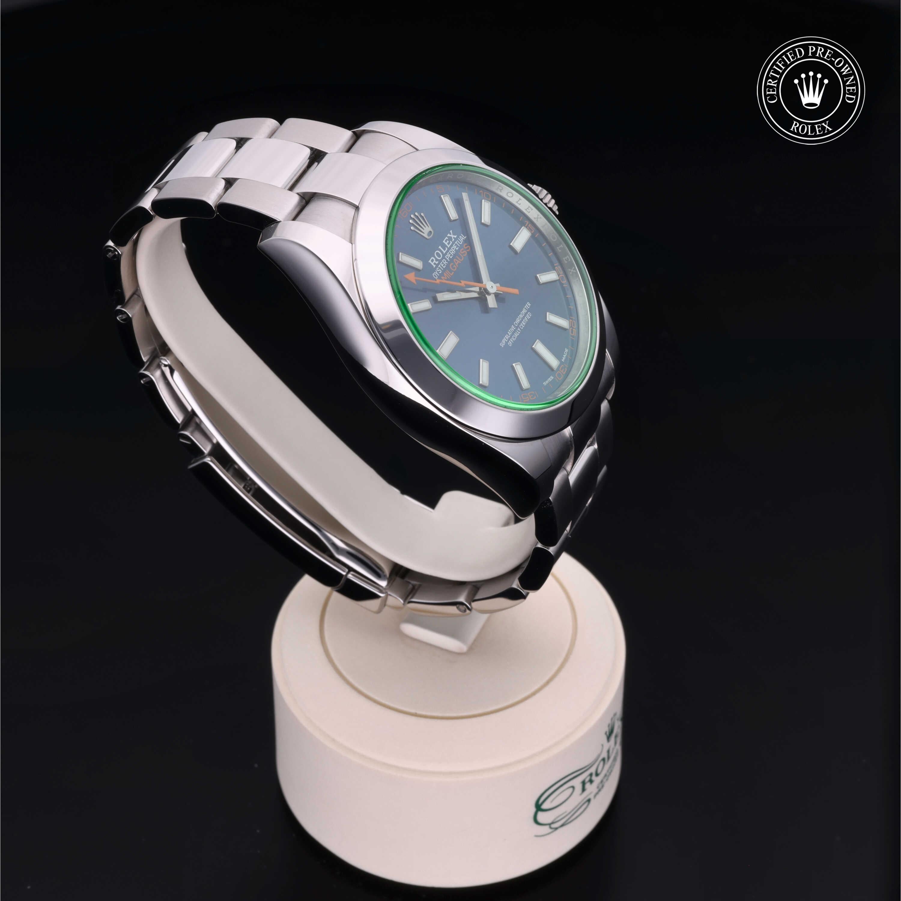 Rolex Certified Pre-Owned Milgauss 40mm 116400GV 41L8V986 - 360° view