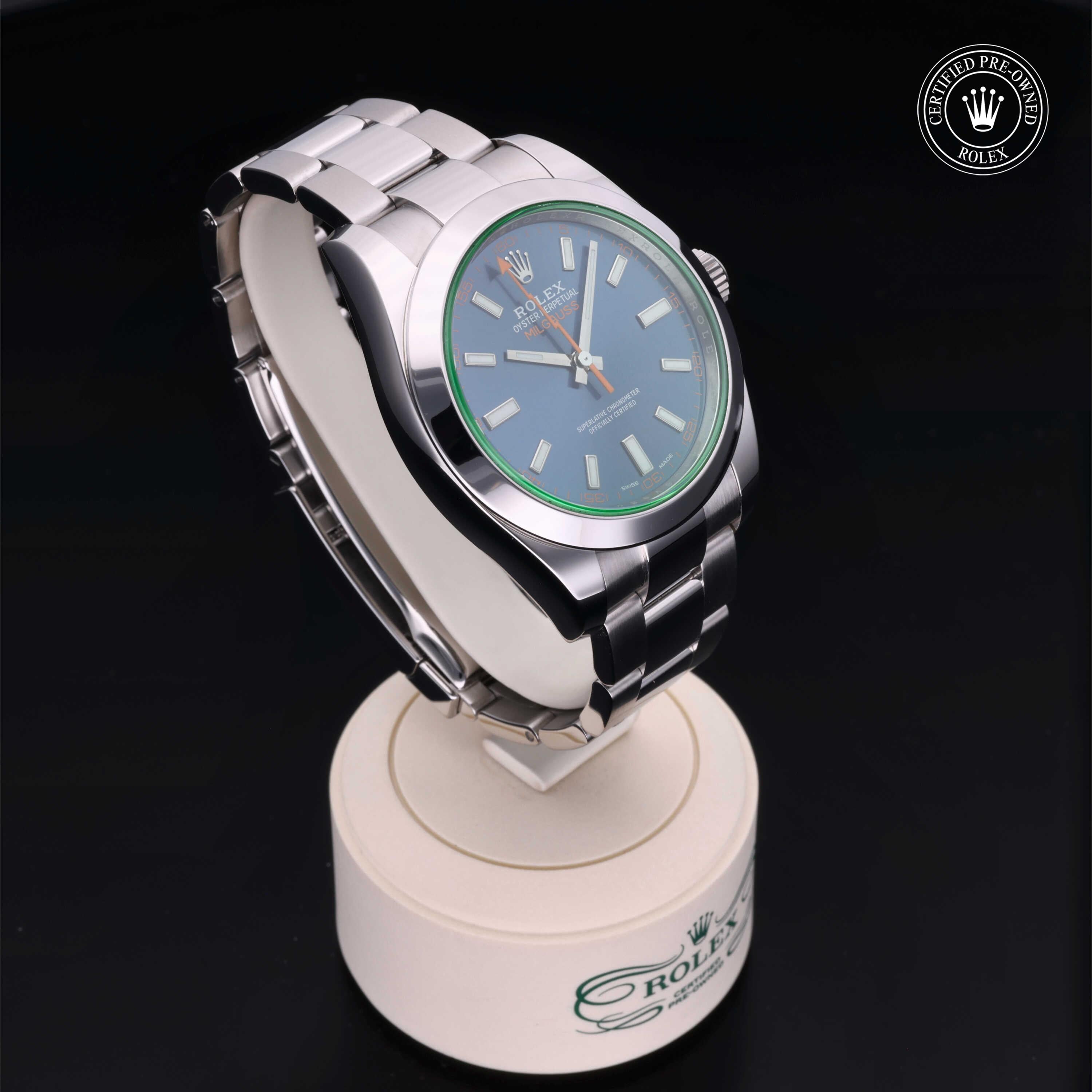 Rolex Certified Pre-Owned Milgauss 40mm 116400GV 41L8V986 - 360° view