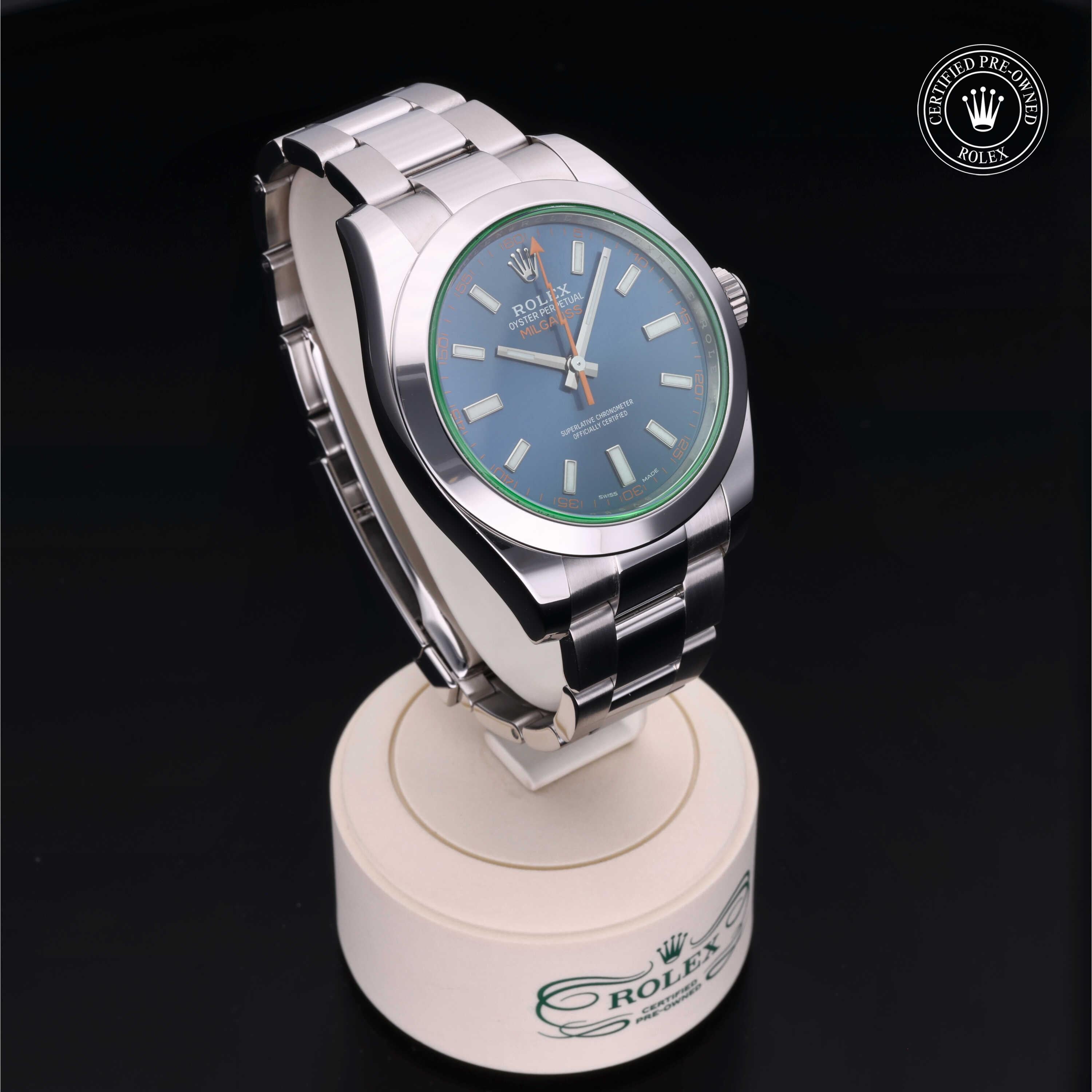 Rolex Certified Pre-Owned Milgauss 40mm 116400GV 41L8V986 - 360° view