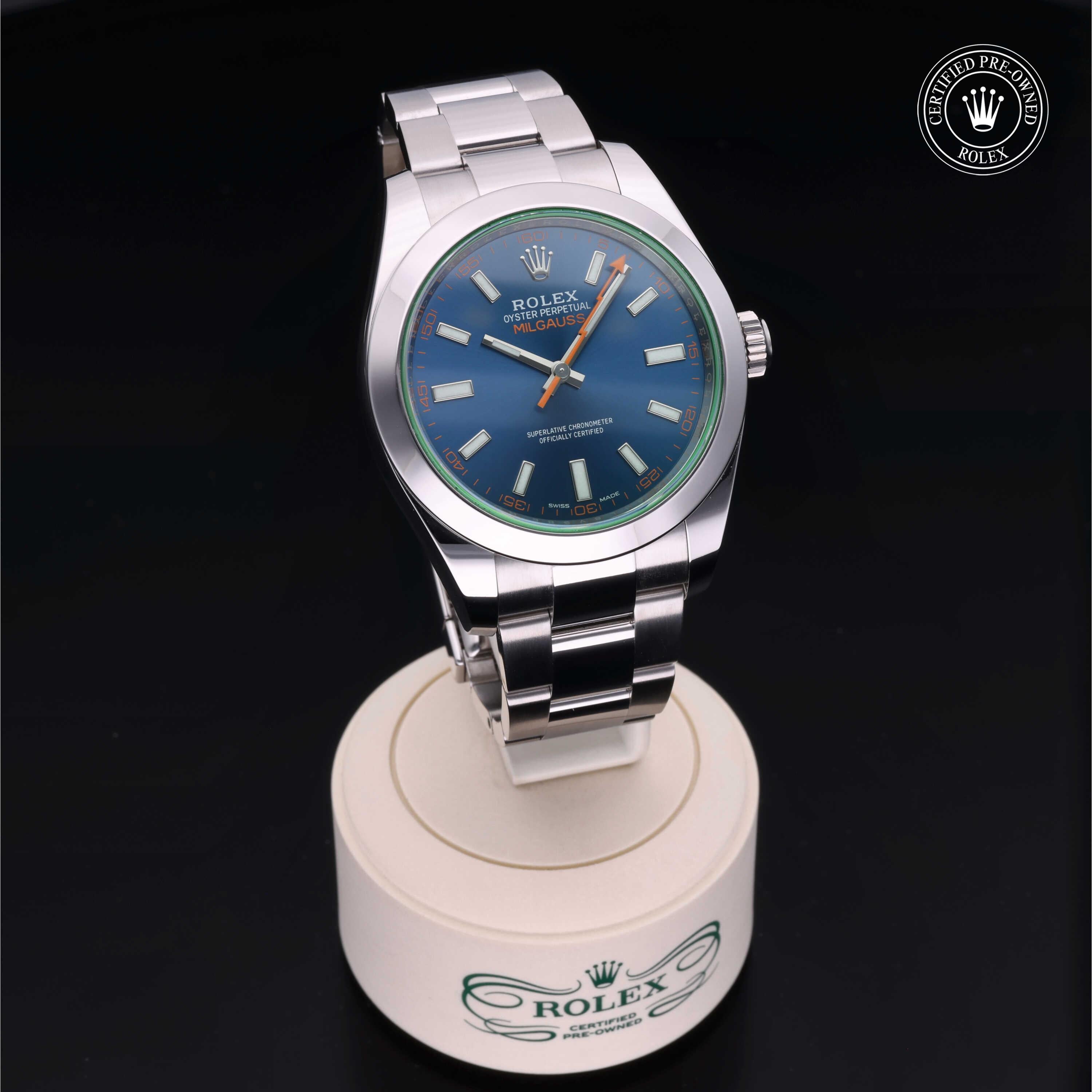 Rolex Certified Pre-Owned Milgauss 40mm 116400GV 41L8V986 - 360° view