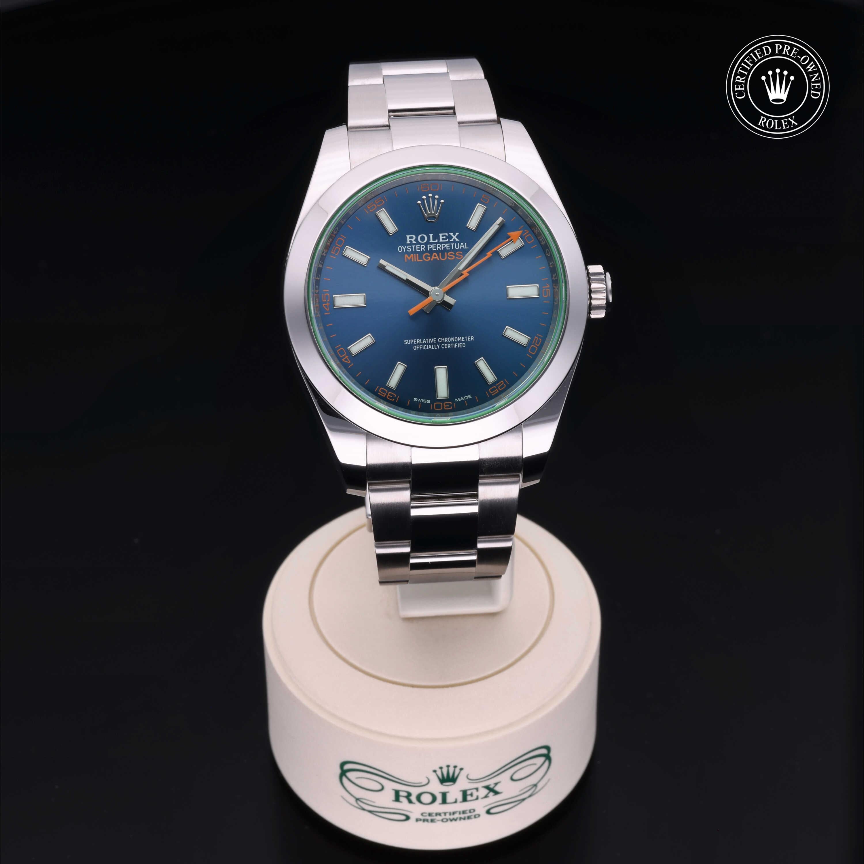 Rolex Certified Pre-Owned Milgauss 40mm 116400GV 41L8V986 - 360° view