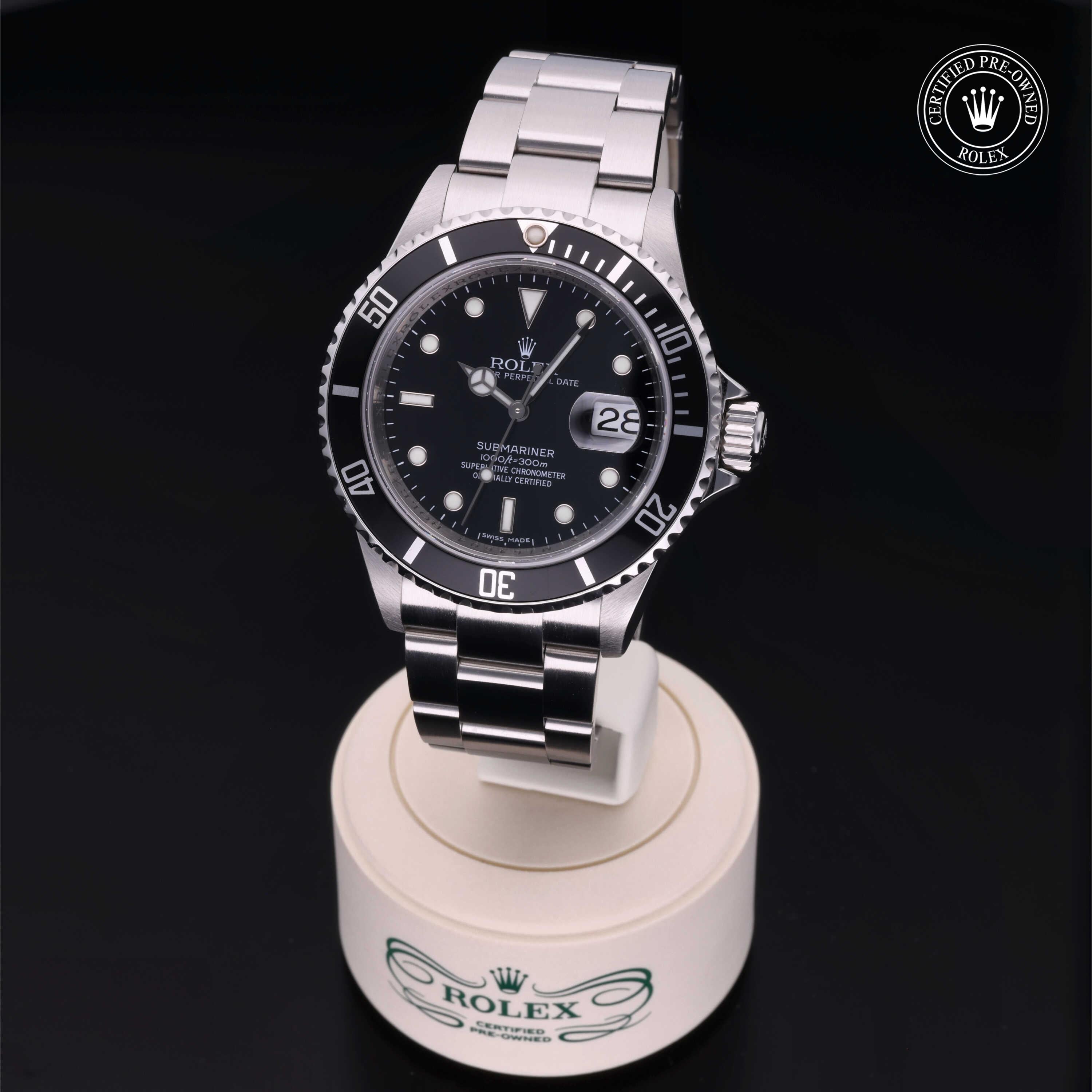 Rolex Certified Pre-Owned Submariner Date 40mm 16610 M164604 - 360° view