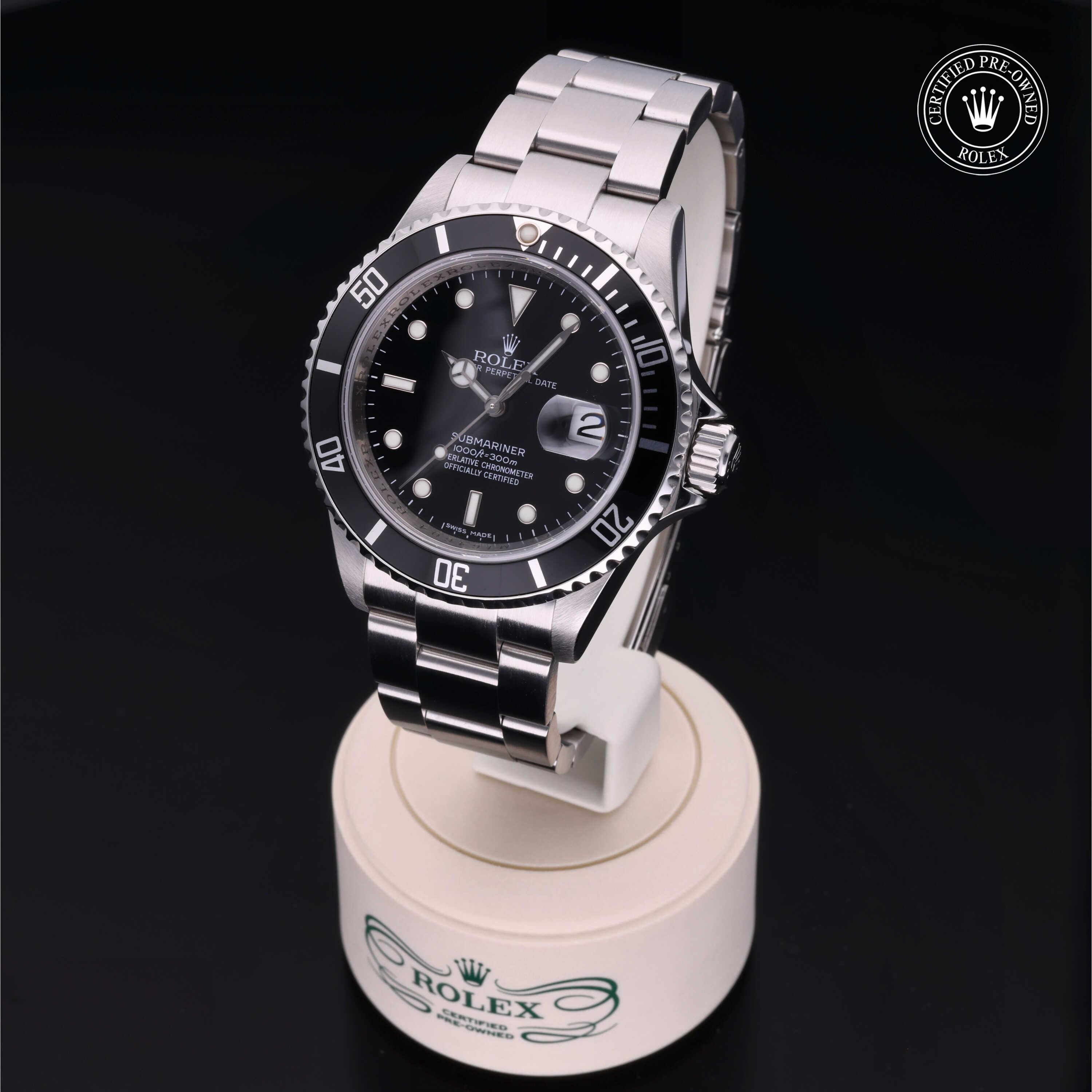 Rolex Certified Pre-Owned Submariner Date 40mm 16610 M164604 - 360° view