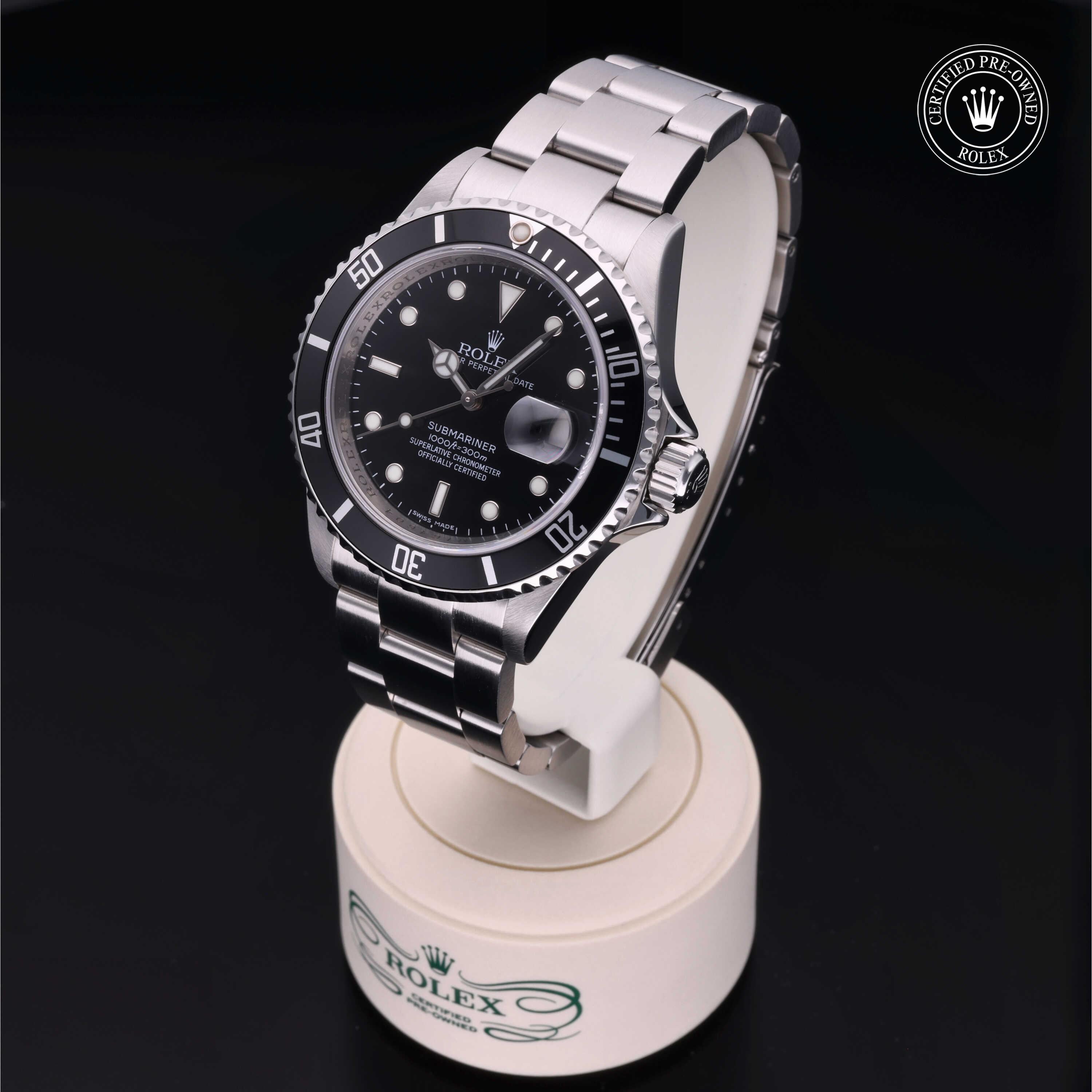 Rolex Certified Pre-Owned Submariner Date 40mm 16610 M164604 - 360° view
