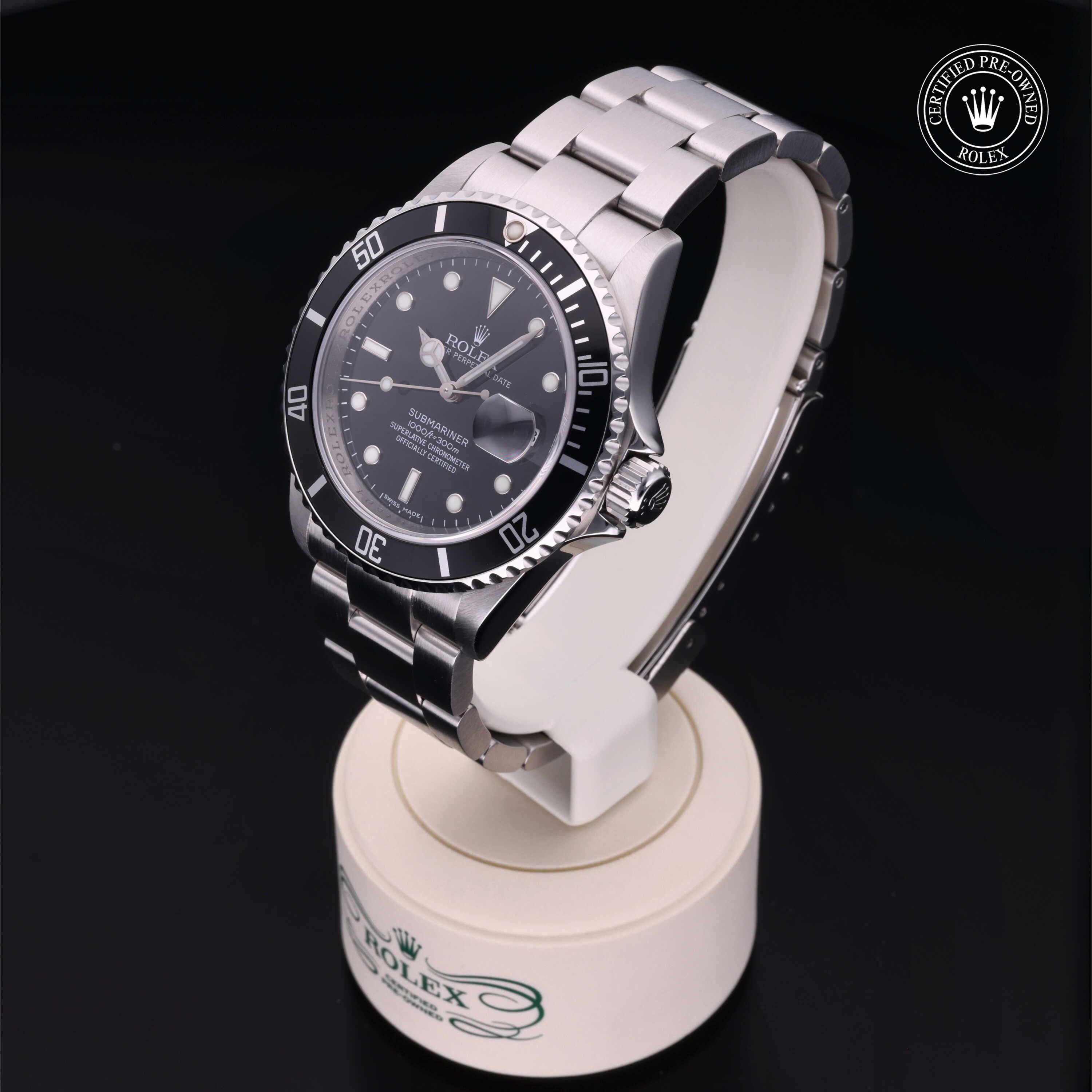 Rolex Certified Pre-Owned Submariner Date 40mm 16610 M164604 - 360° view