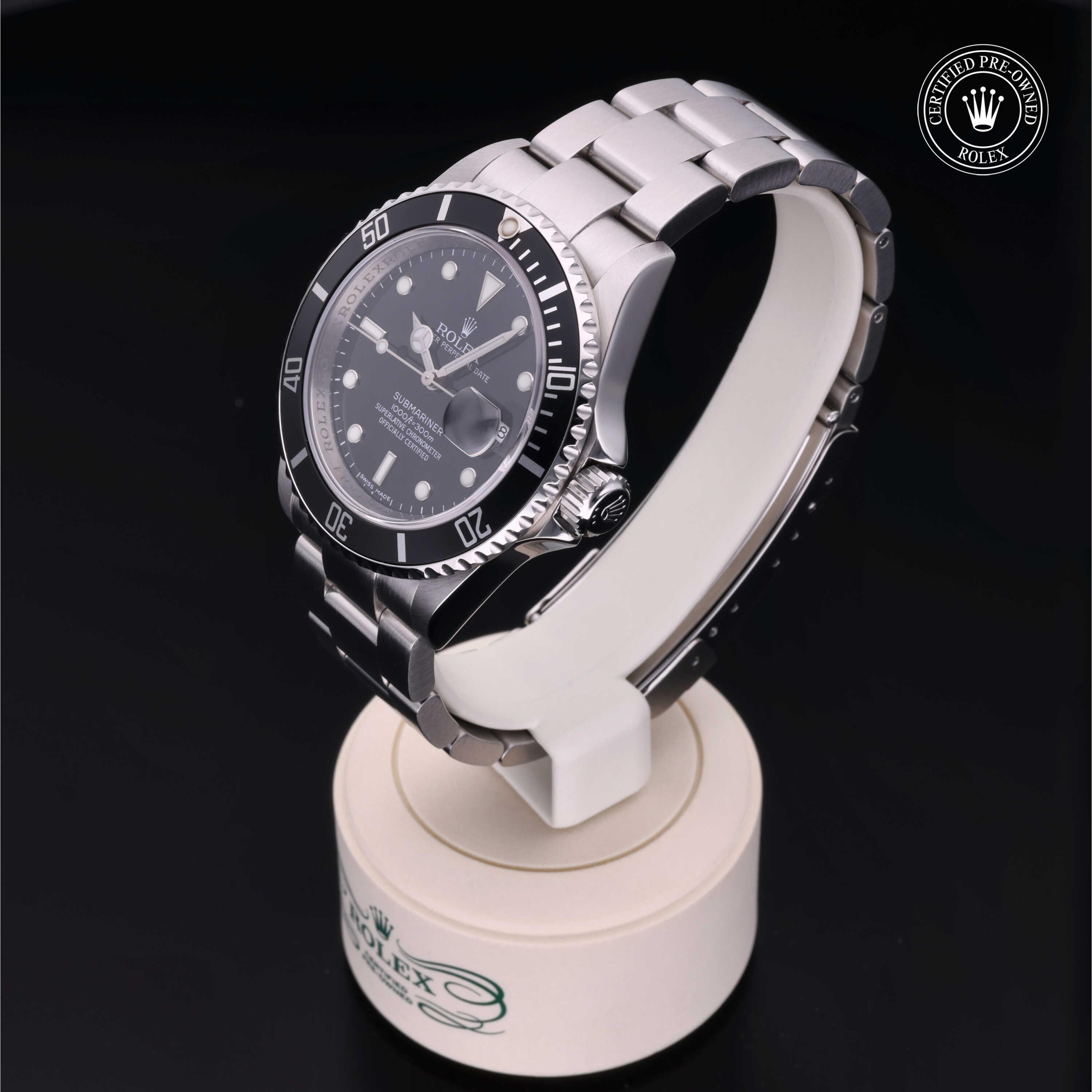 Rolex Certified Pre-Owned Submariner Date 40mm 16610 M164604 - 360° view