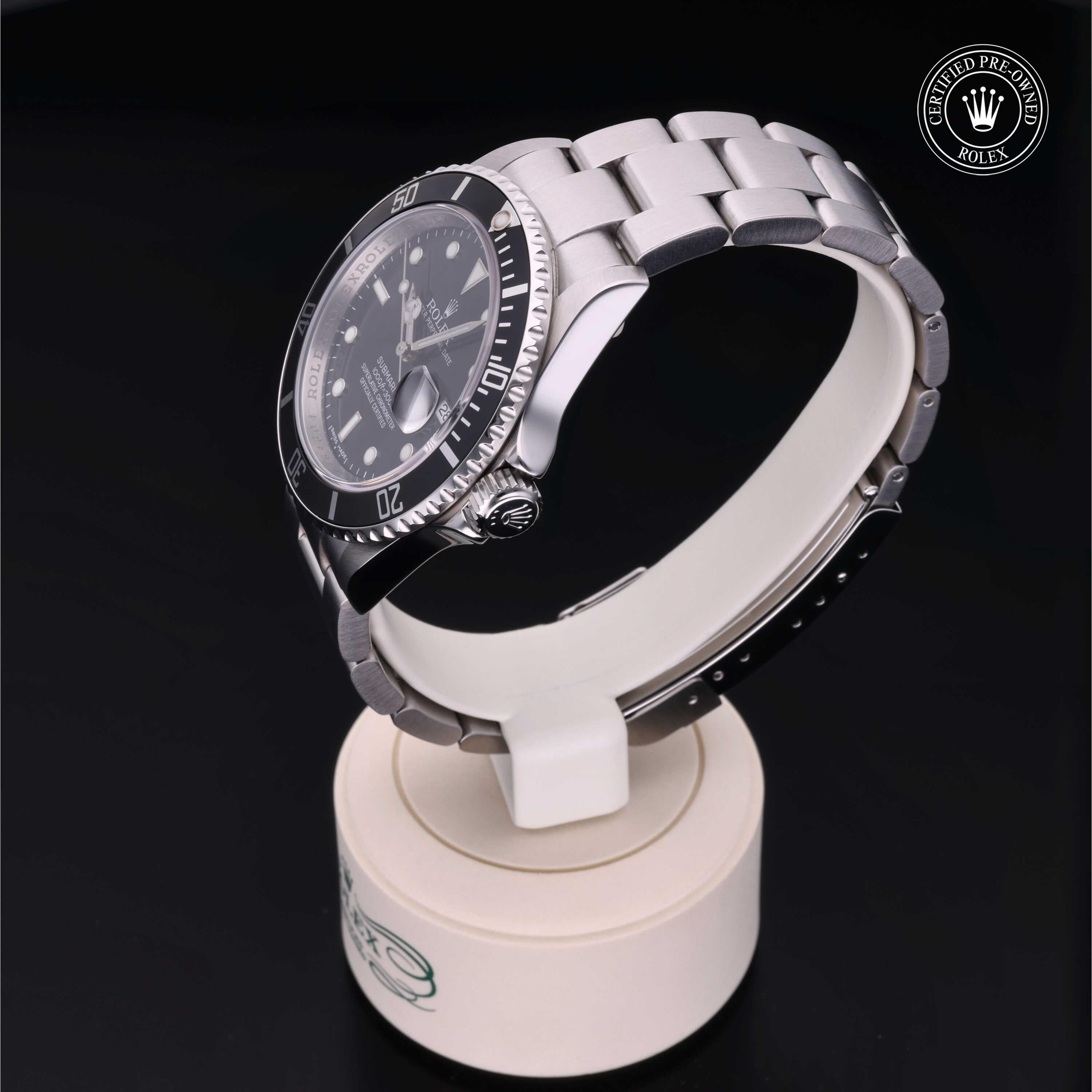 Rolex Certified Pre-Owned Submariner Date 40mm 16610 M164604 - 360° view