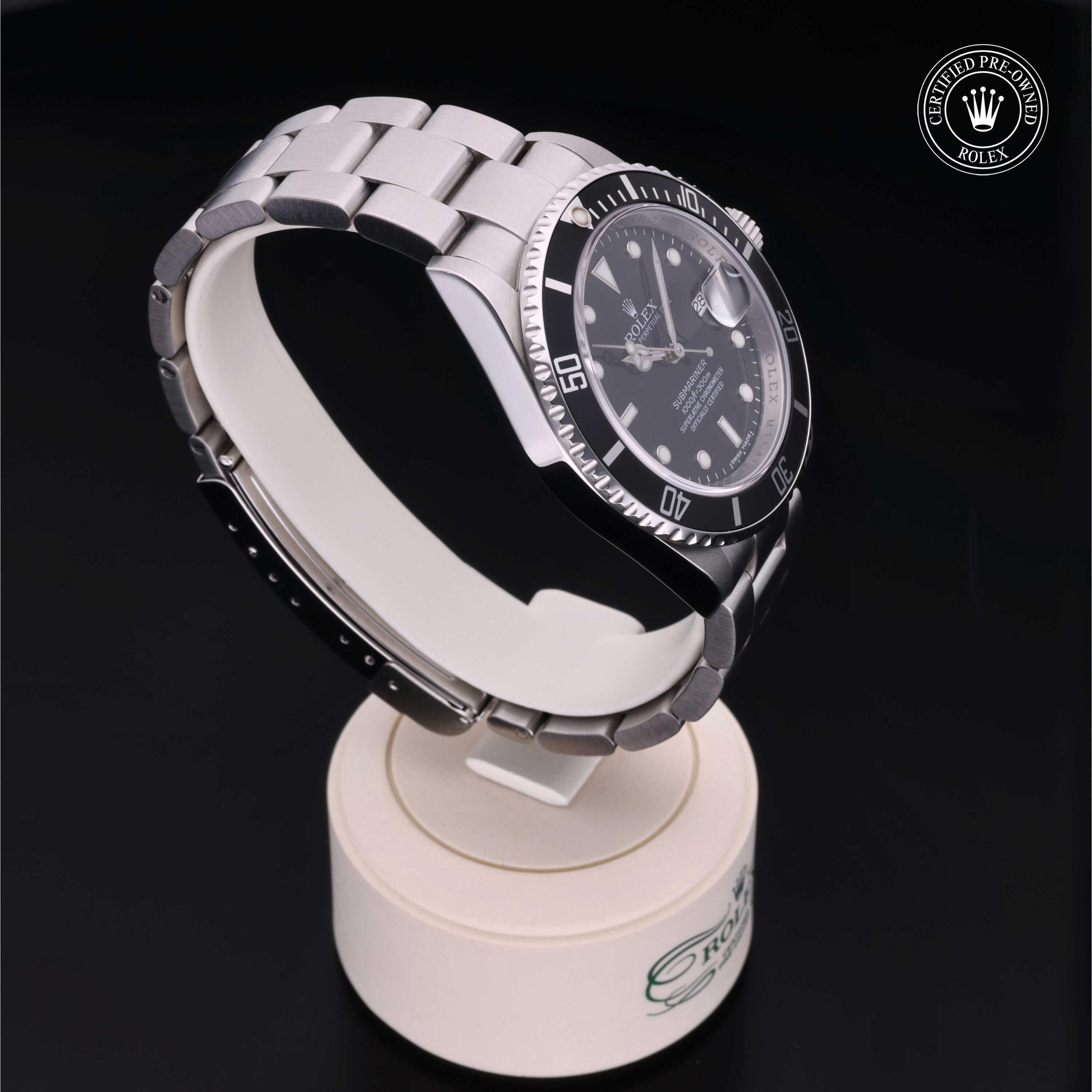 Rolex Certified Pre-Owned Submariner Date 40mm 16610 M164604 - 360° view