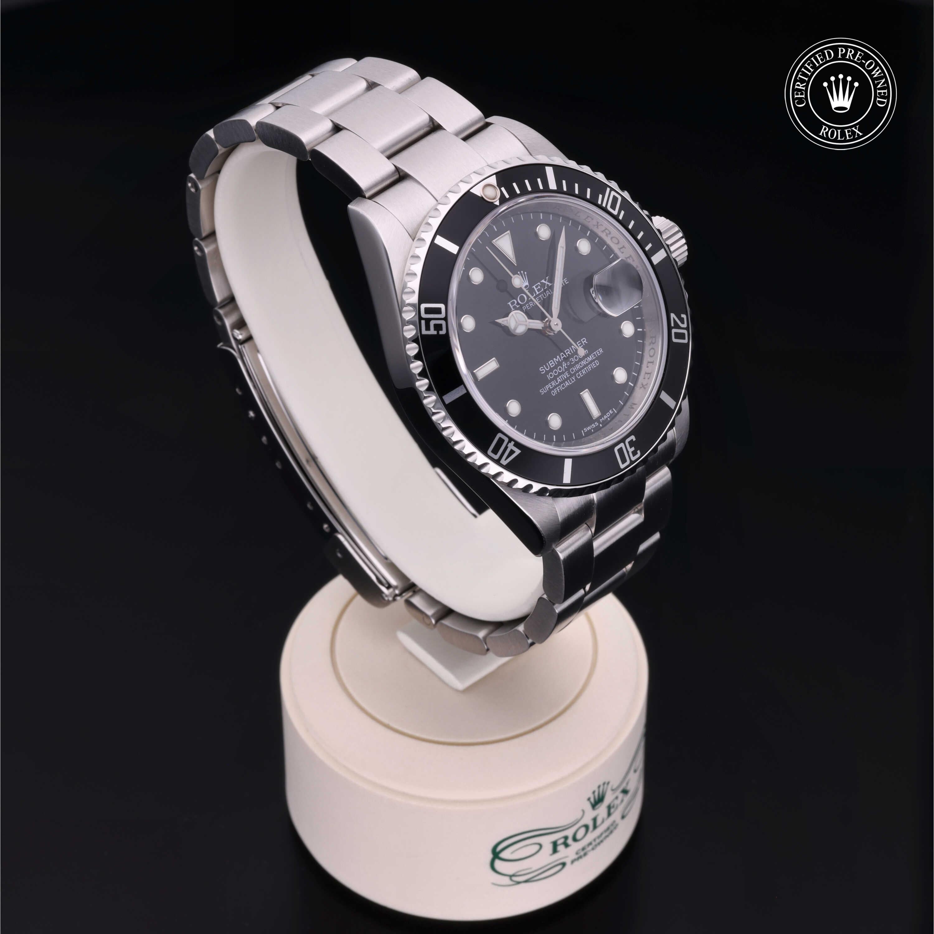 Rolex Certified Pre-Owned Submariner Date 40mm 16610 M164604 - 360° view