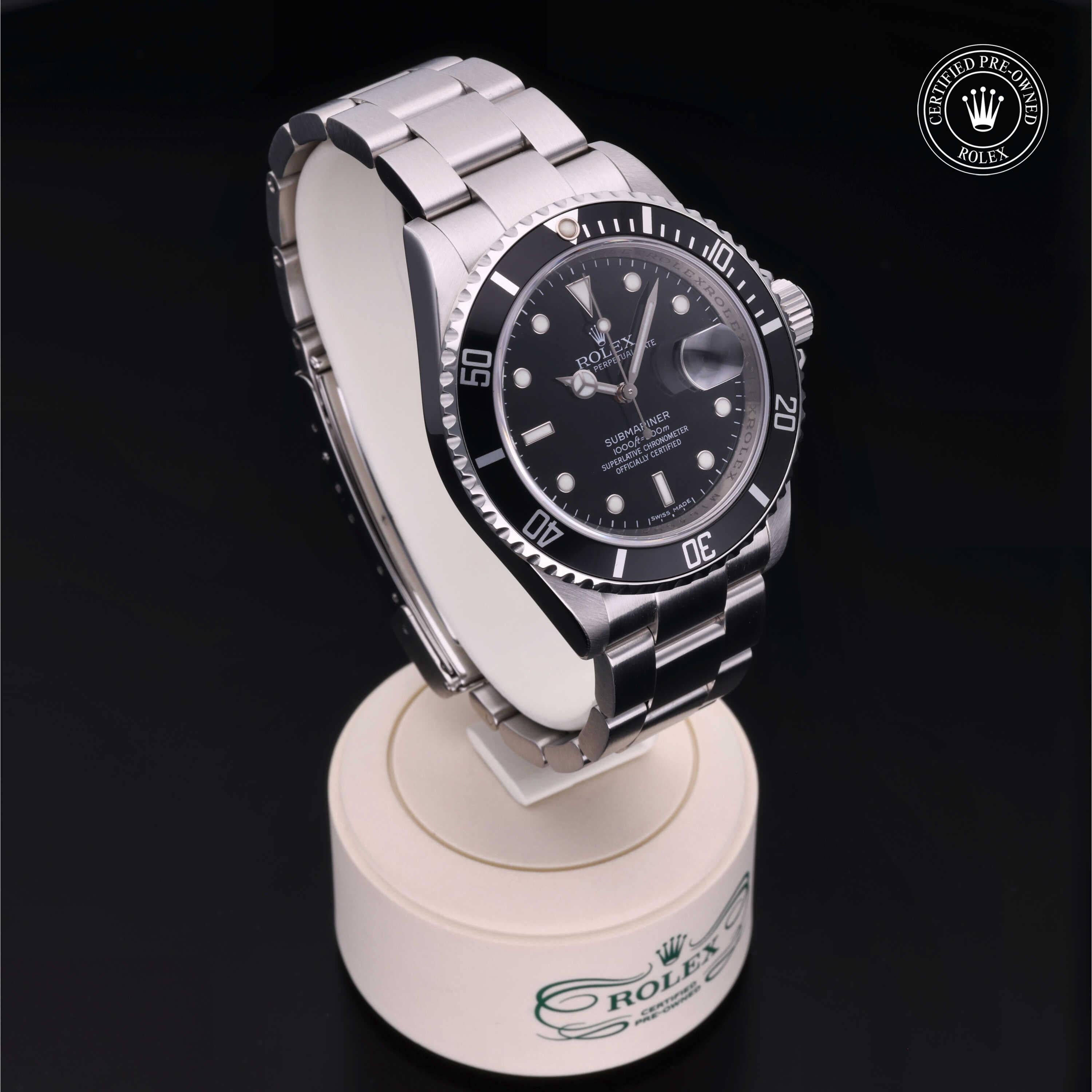 Rolex Certified Pre-Owned Submariner Date 40mm 16610 M164604 - 360° view
