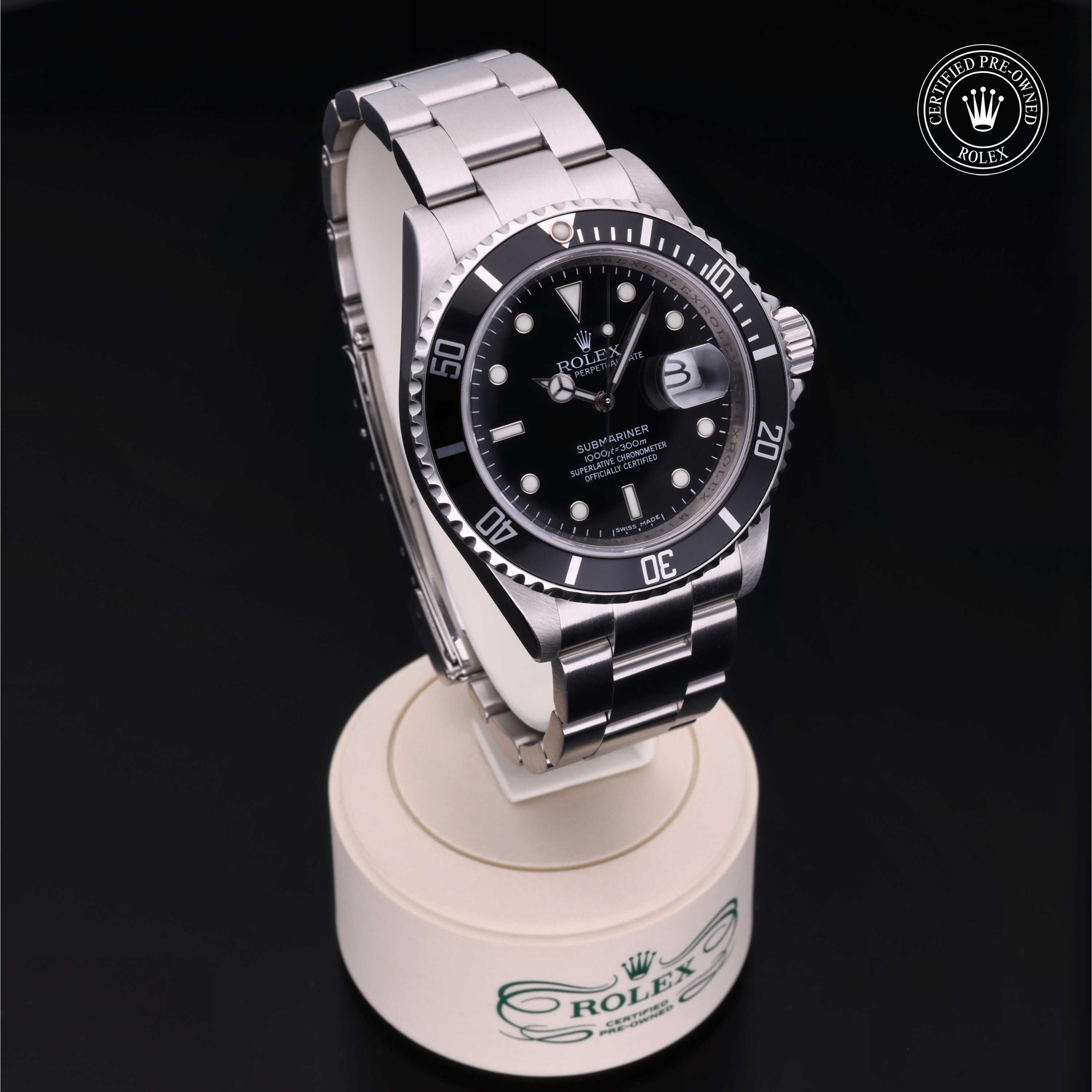 Rolex Certified Pre-Owned Submariner Date 40mm 16610 M164604 - 360° view