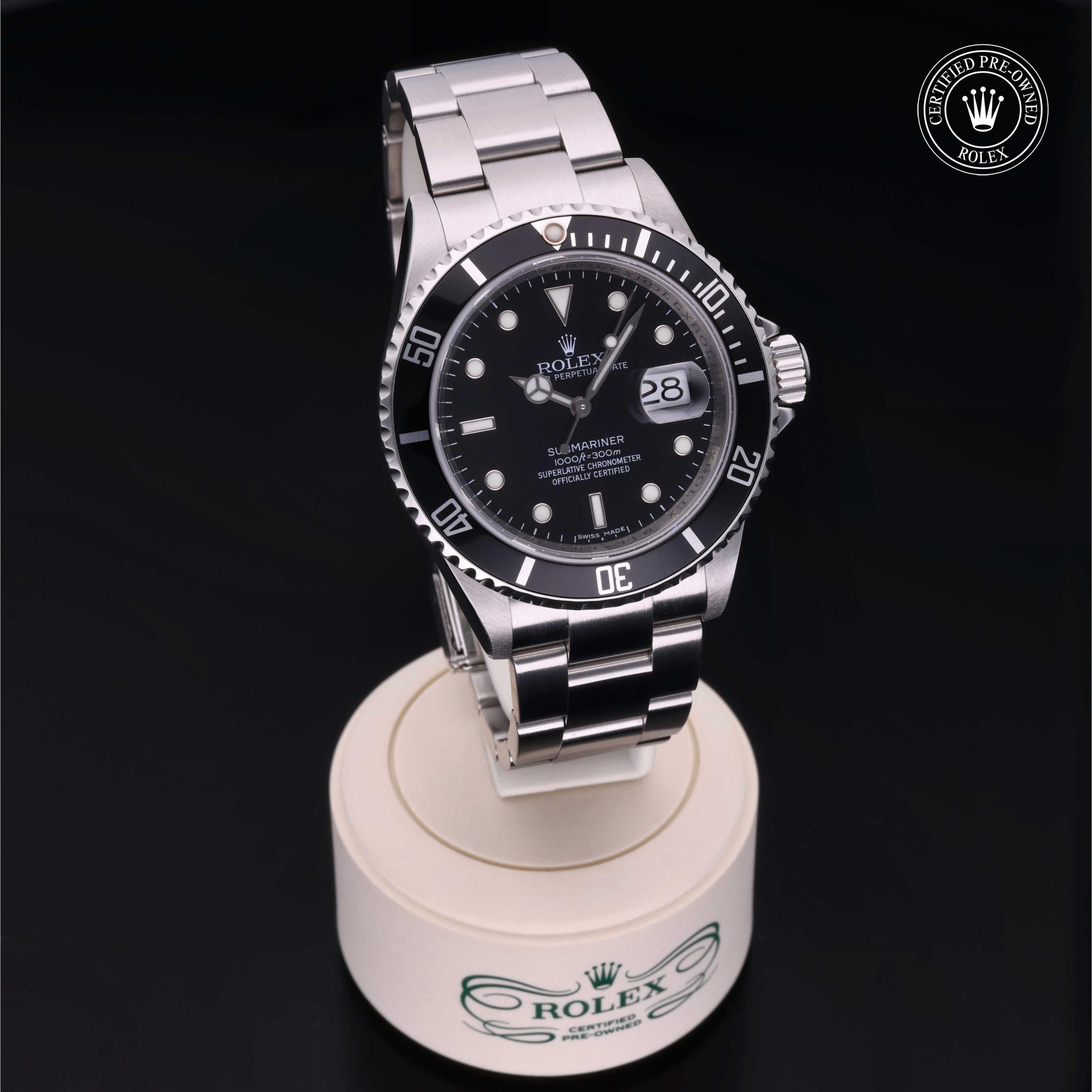 Rolex Certified Pre-Owned Submariner Date 40mm 16610 M164604 - 360° view