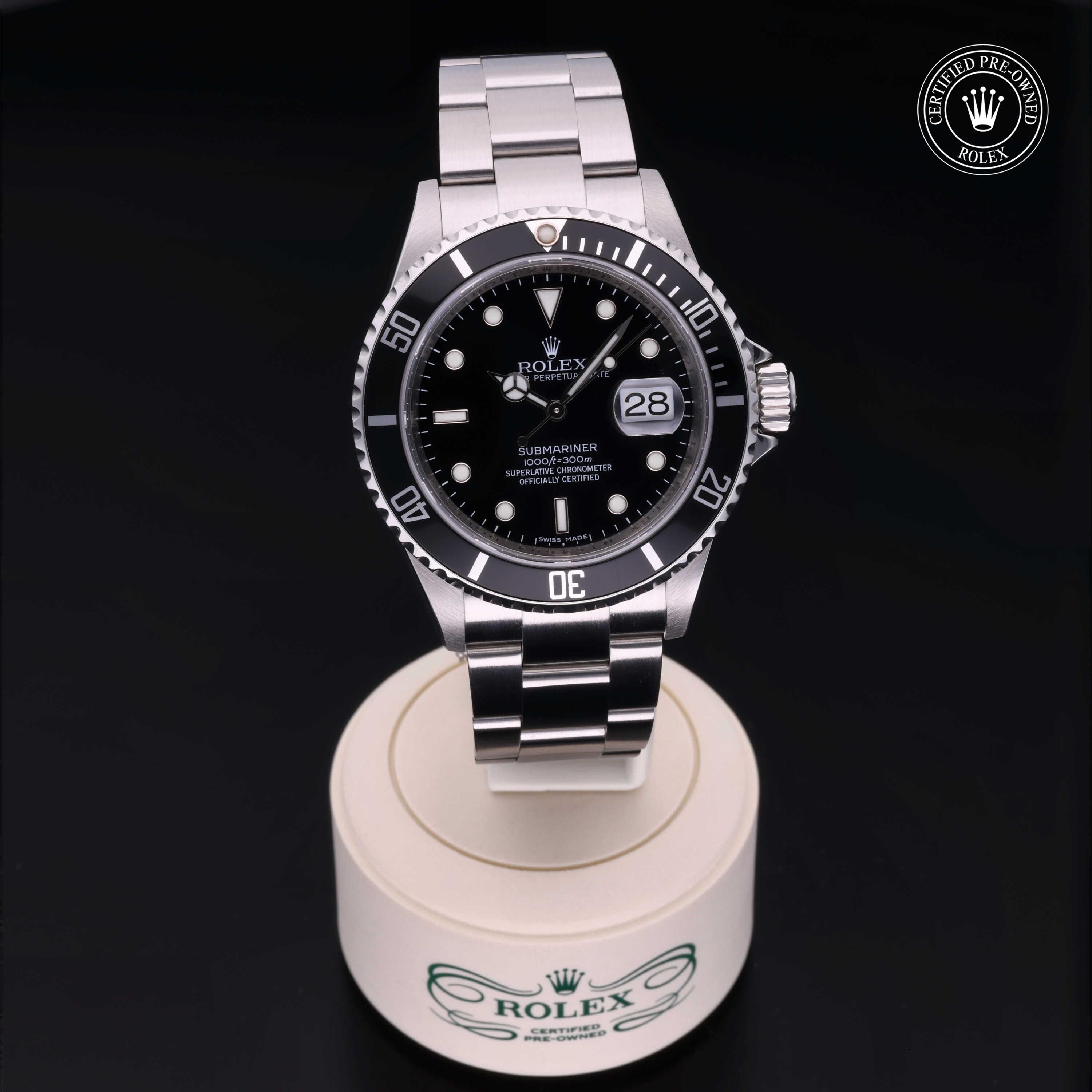 Rolex Certified Pre-Owned Submariner Date 40mm 16610 M164604 - 360° view