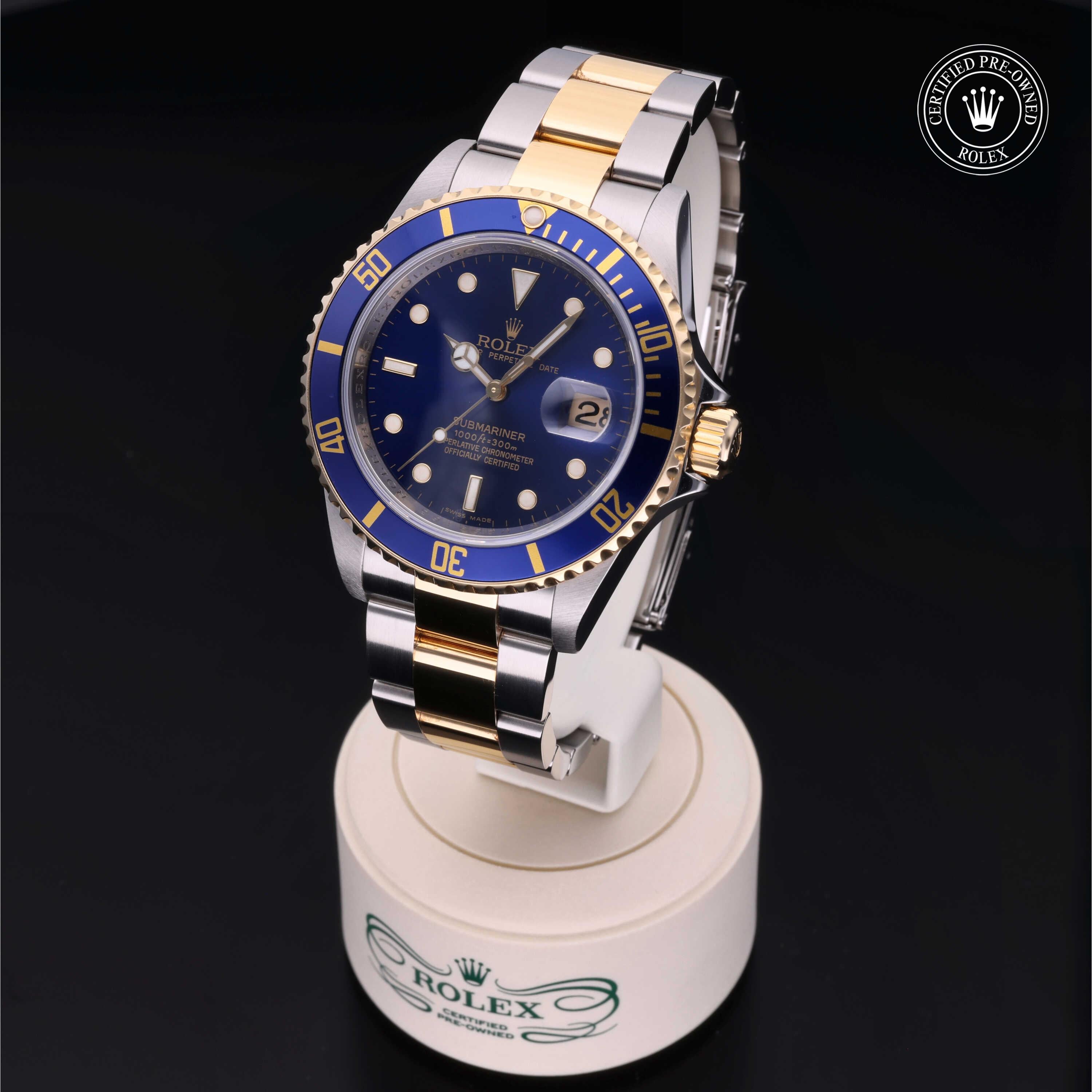 Rolex Certified Pre-Owned Submariner Date 40mm 16613 M289163 - 360° view
